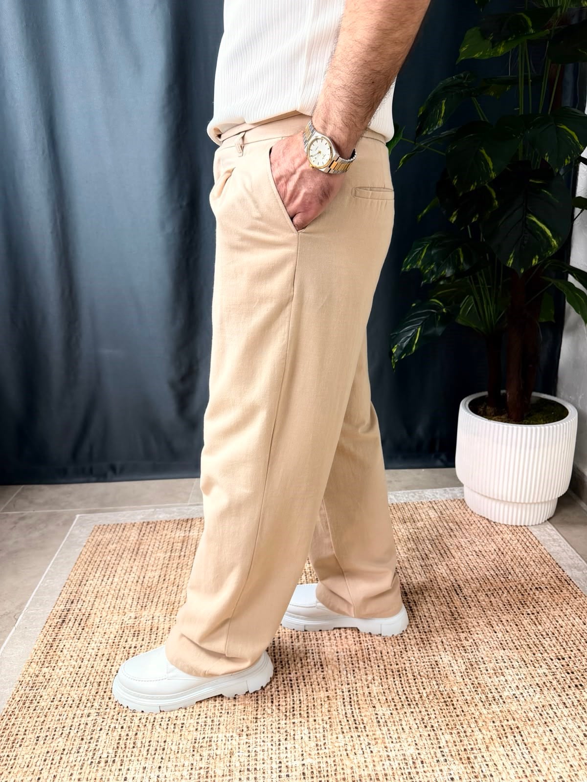 ULTRA BAGGY KETEN PANTOLON