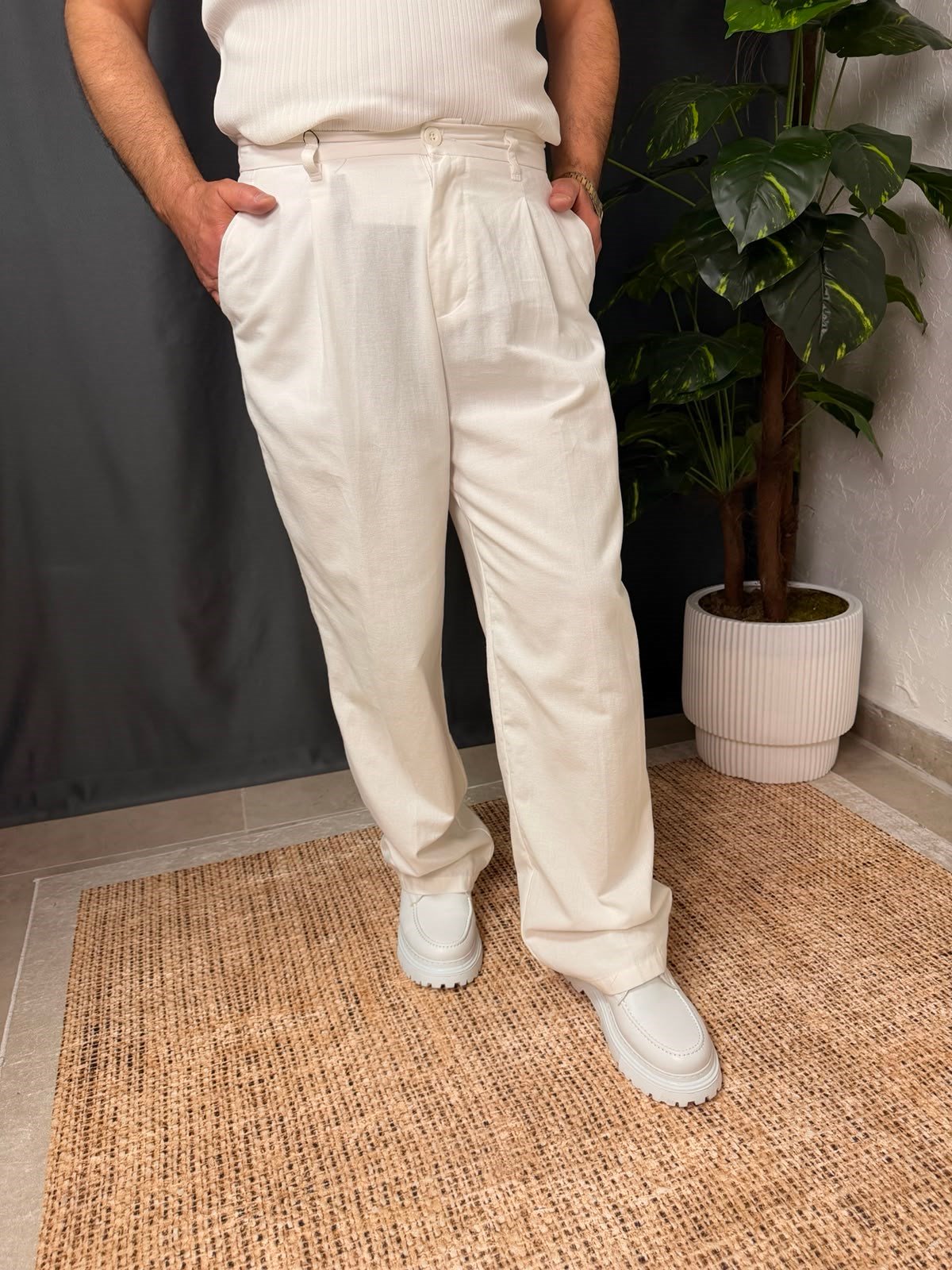 ULTRA BAGGY KETEN PANTOLON