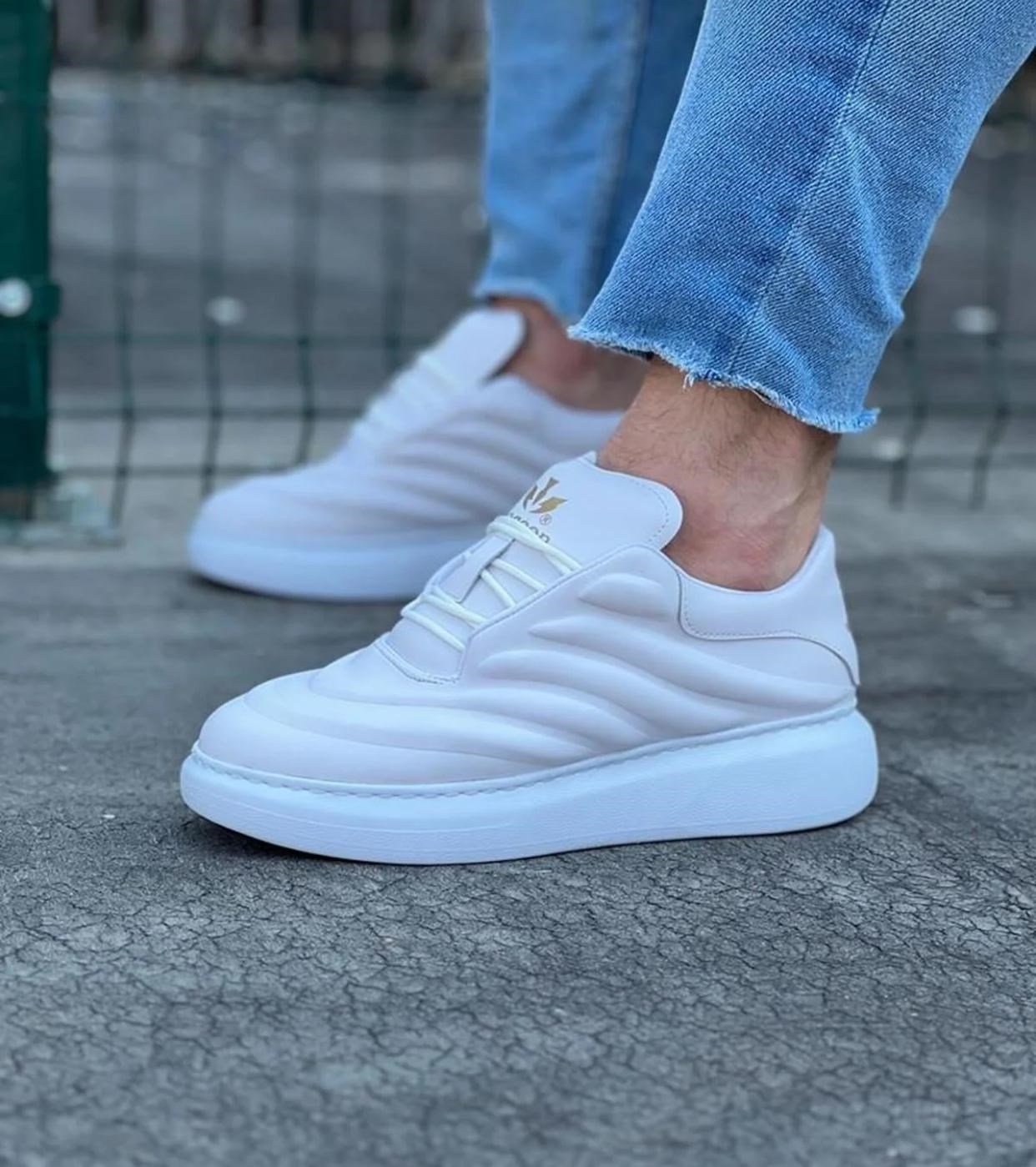WAGOON WG094 ERKEK CASUAL GÜNLÜK AYAKKABI  (BEYAZ)