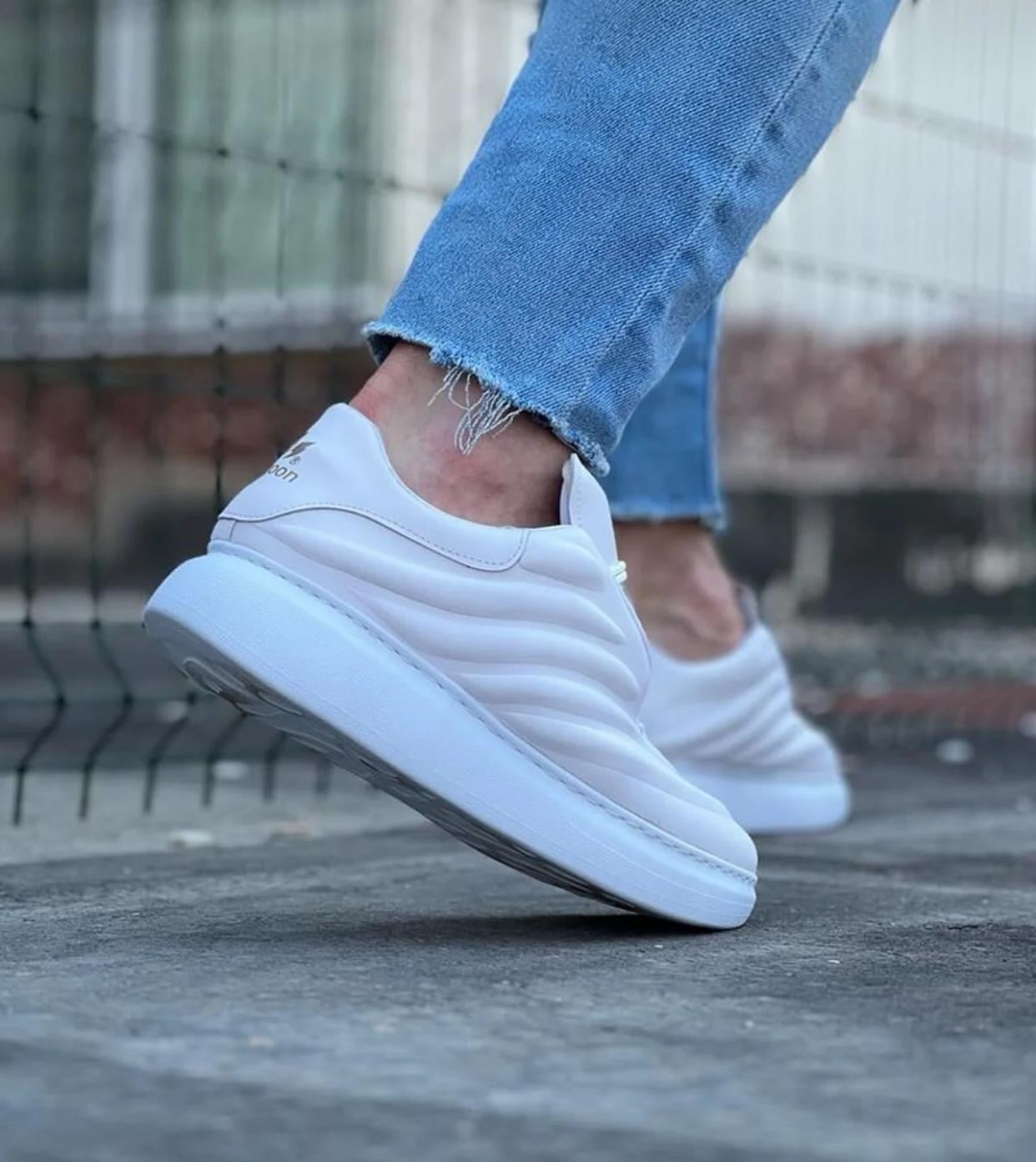 WAGOON WG094 ERKEK CASUAL GÜNLÜK AYAKKABI  (BEYAZ)
