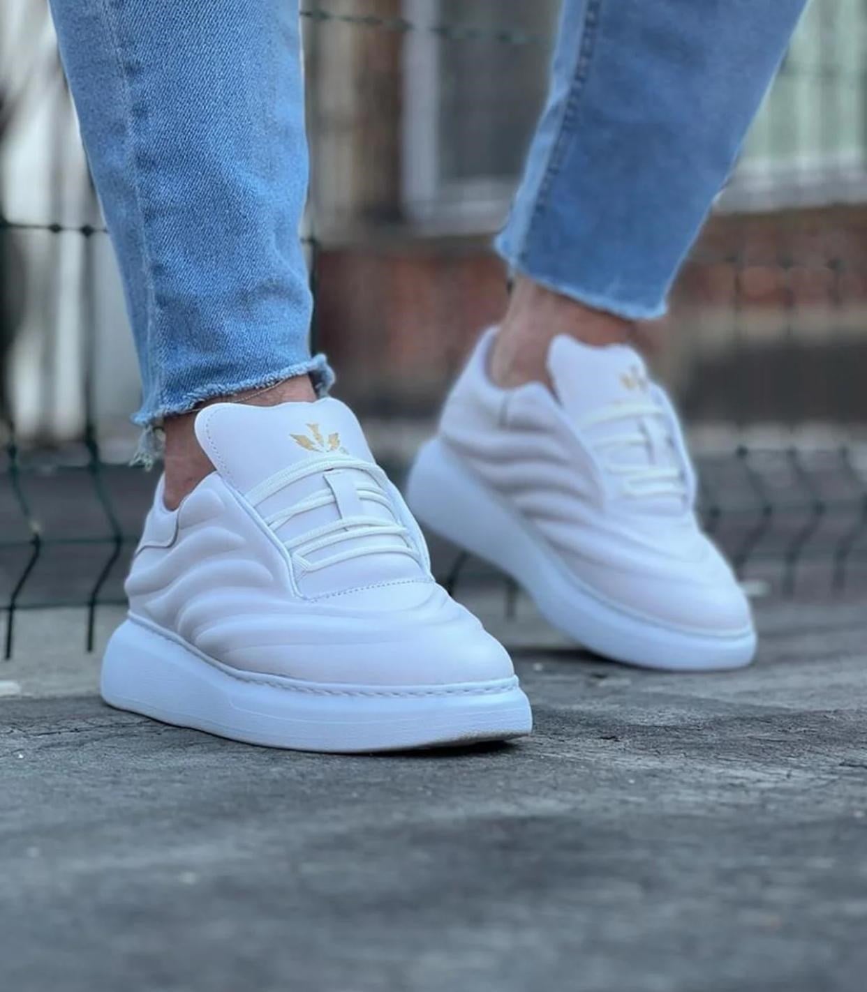 WAGOON WG094 ERKEK CASUAL GÜNLÜK AYAKKABI  (BEYAZ)