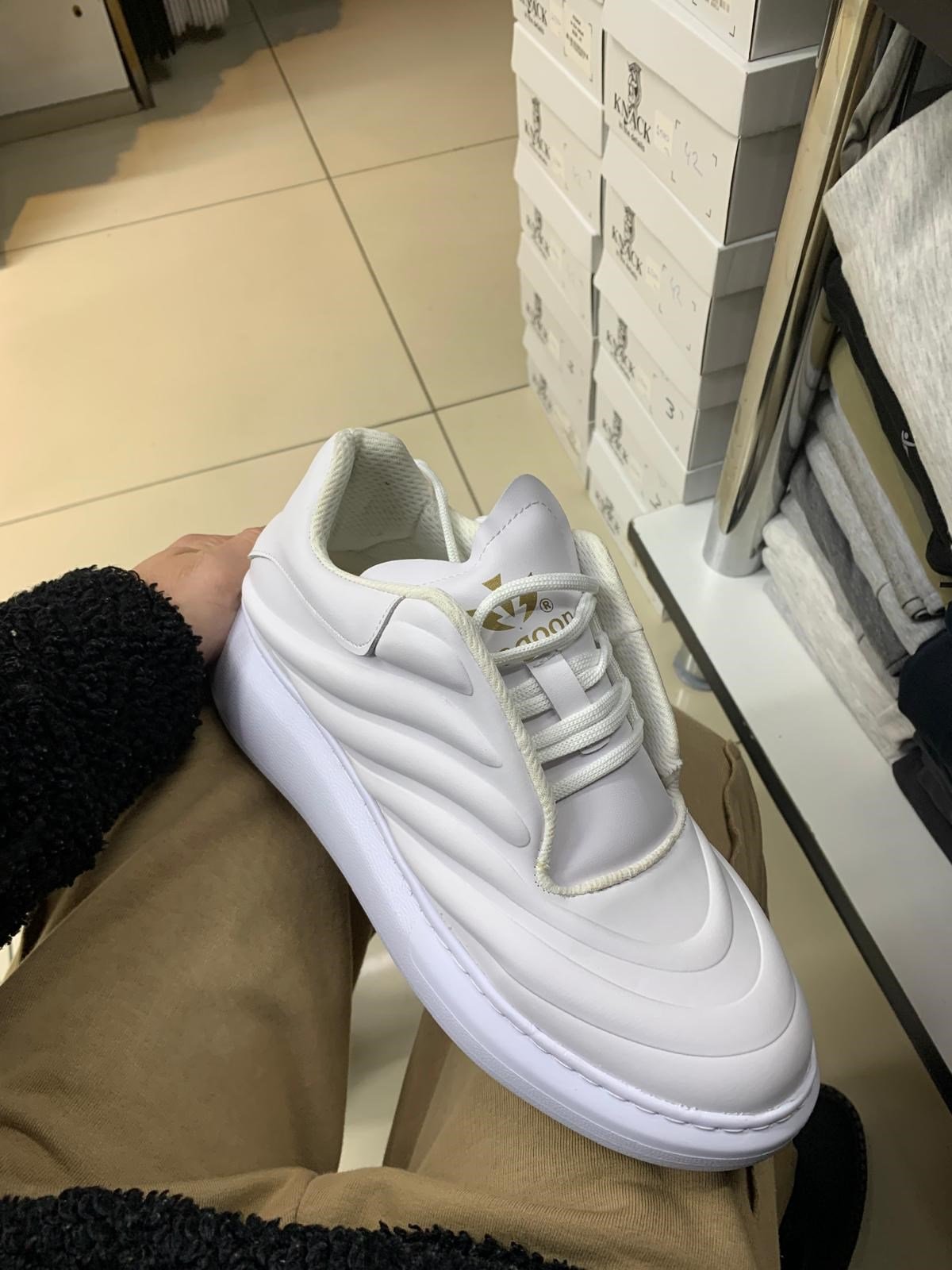 WAGOON WG094 ERKEK CASUAL GÜNLÜK AYAKKABI  (BEYAZ)