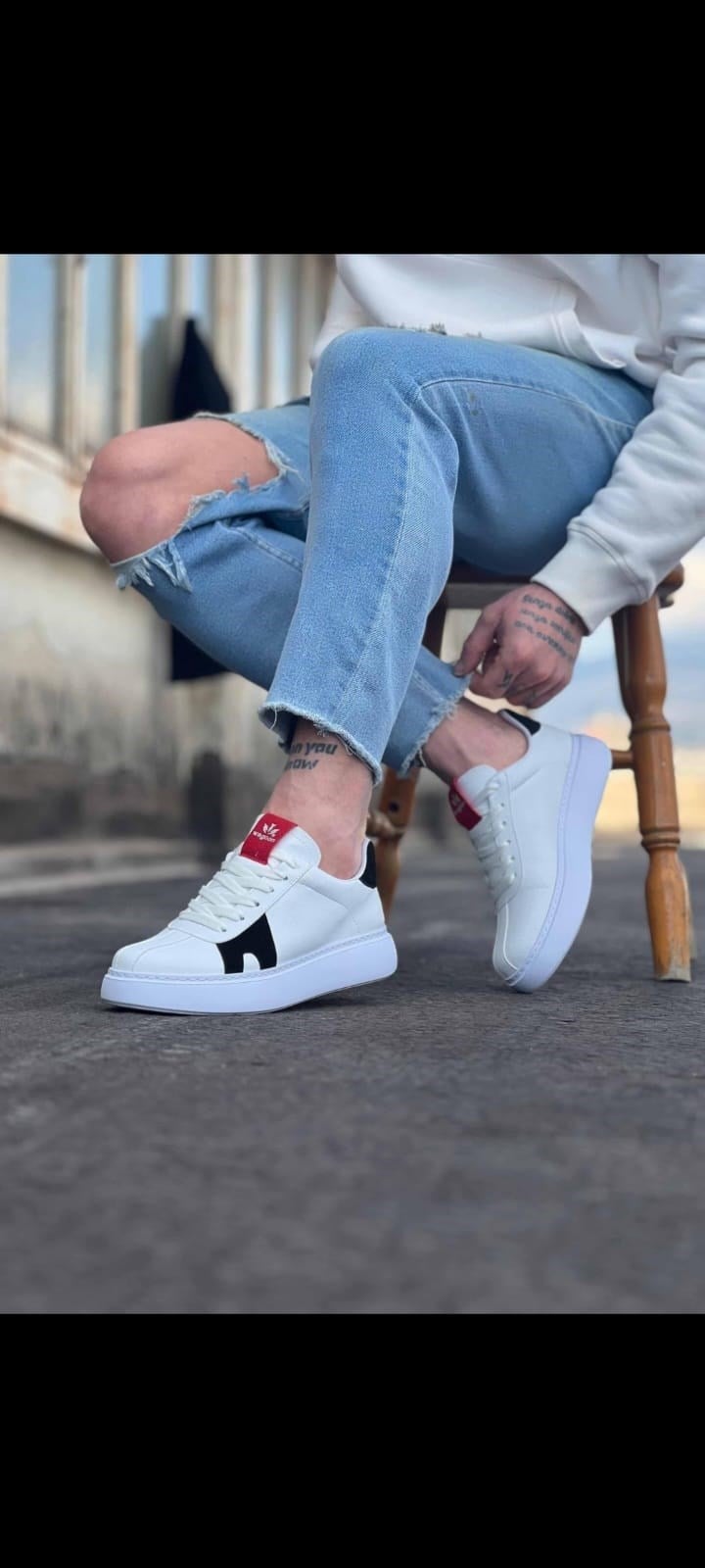 WAGOON WG40 ERKEK CASUAL GÜNLÜK AYAKKABI  (BEYAZ)