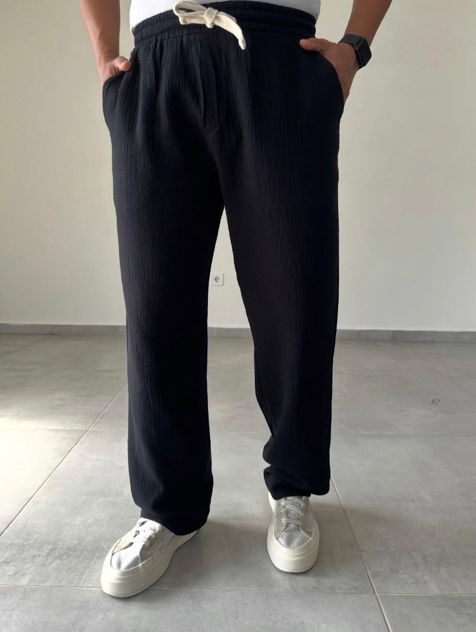 WİLLİAN MÜSLİN KUMAŞ ERKEK JOGGER (SİYAH)