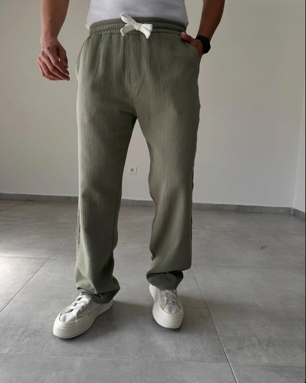 WİLLİAN MÜSLİN KUMAŞ ERKEK JOGGER (YEŞİL)