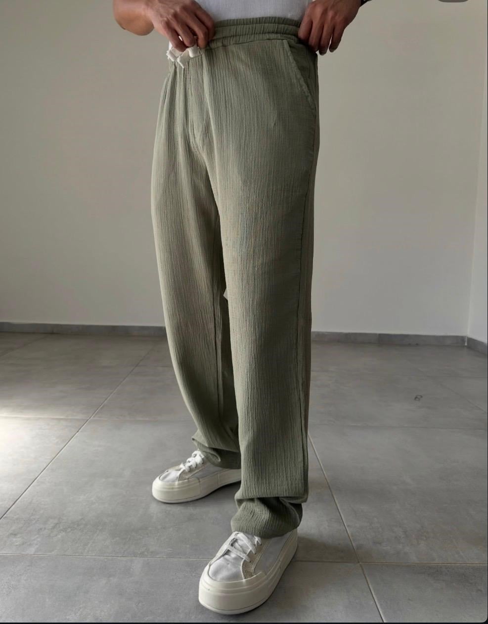 WİLLİAN MÜSLİN KUMAŞ ERKEK JOGGER (YEŞİL)