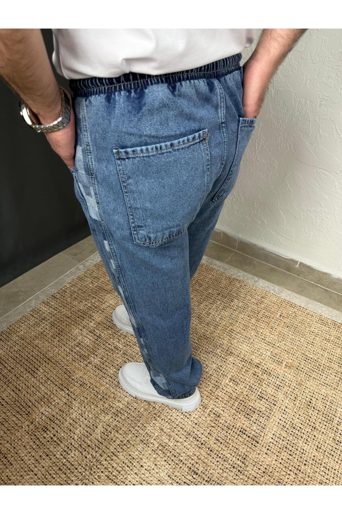 YAN DETAYLI KOT JOGGER