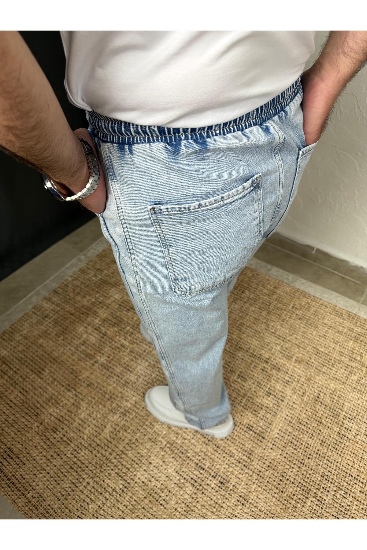 YAN DETAYLI KOT JOGGER
