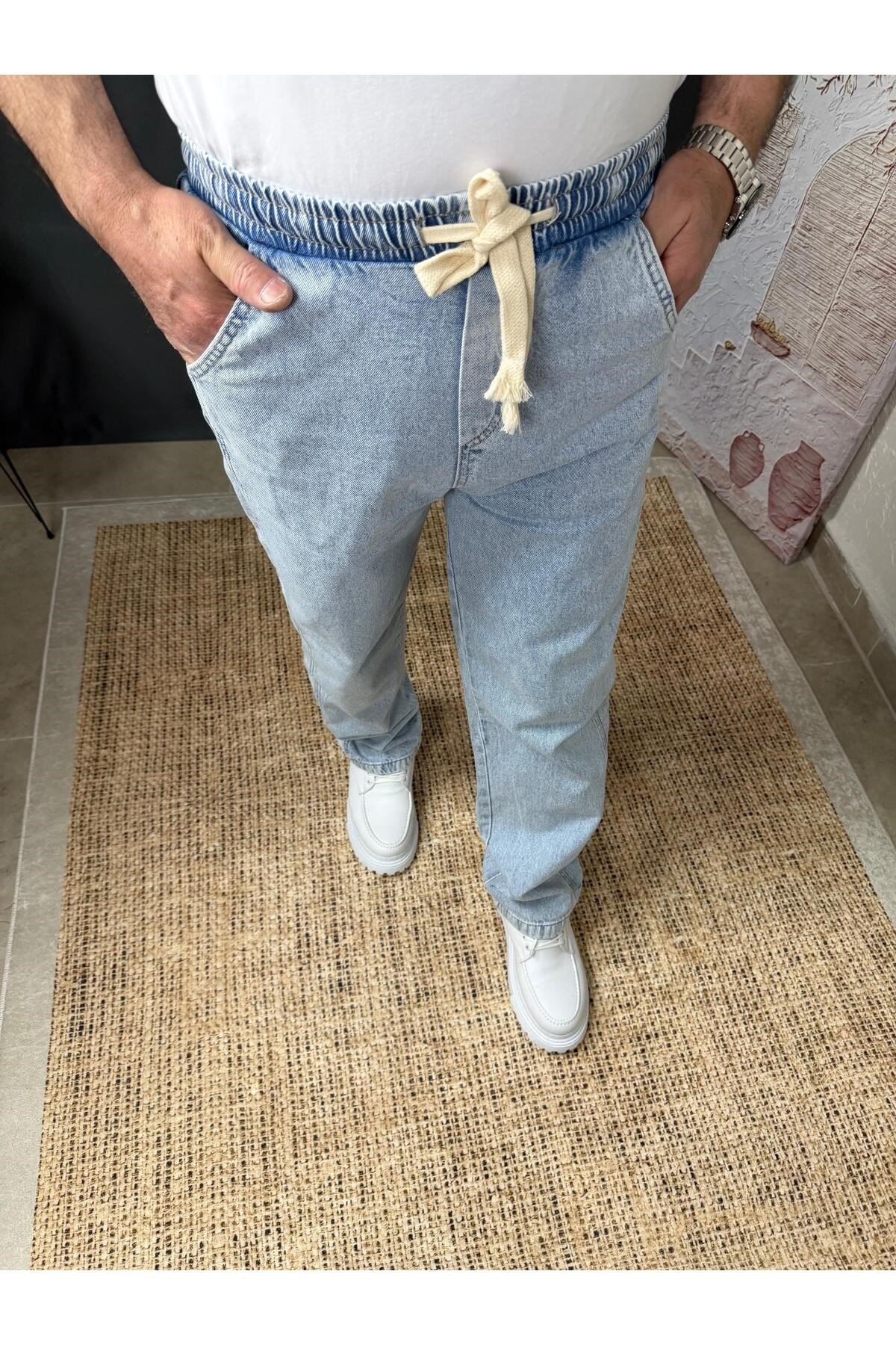 YAN DETAYLI KOT JOGGER