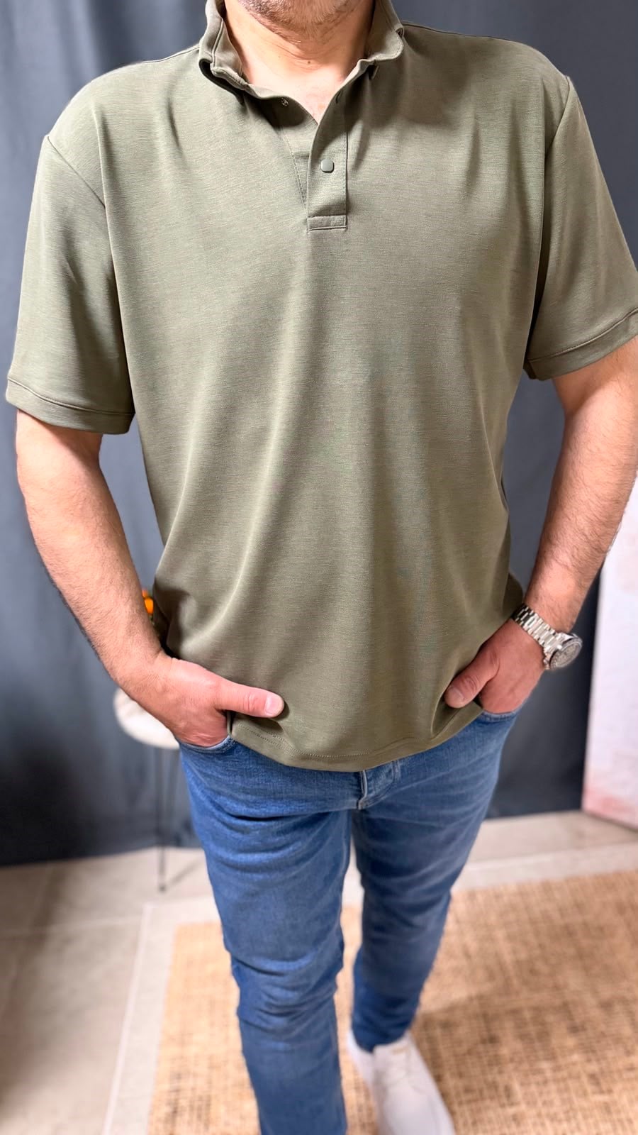 YIKAMALI POLO YAKA TİŞÖRT