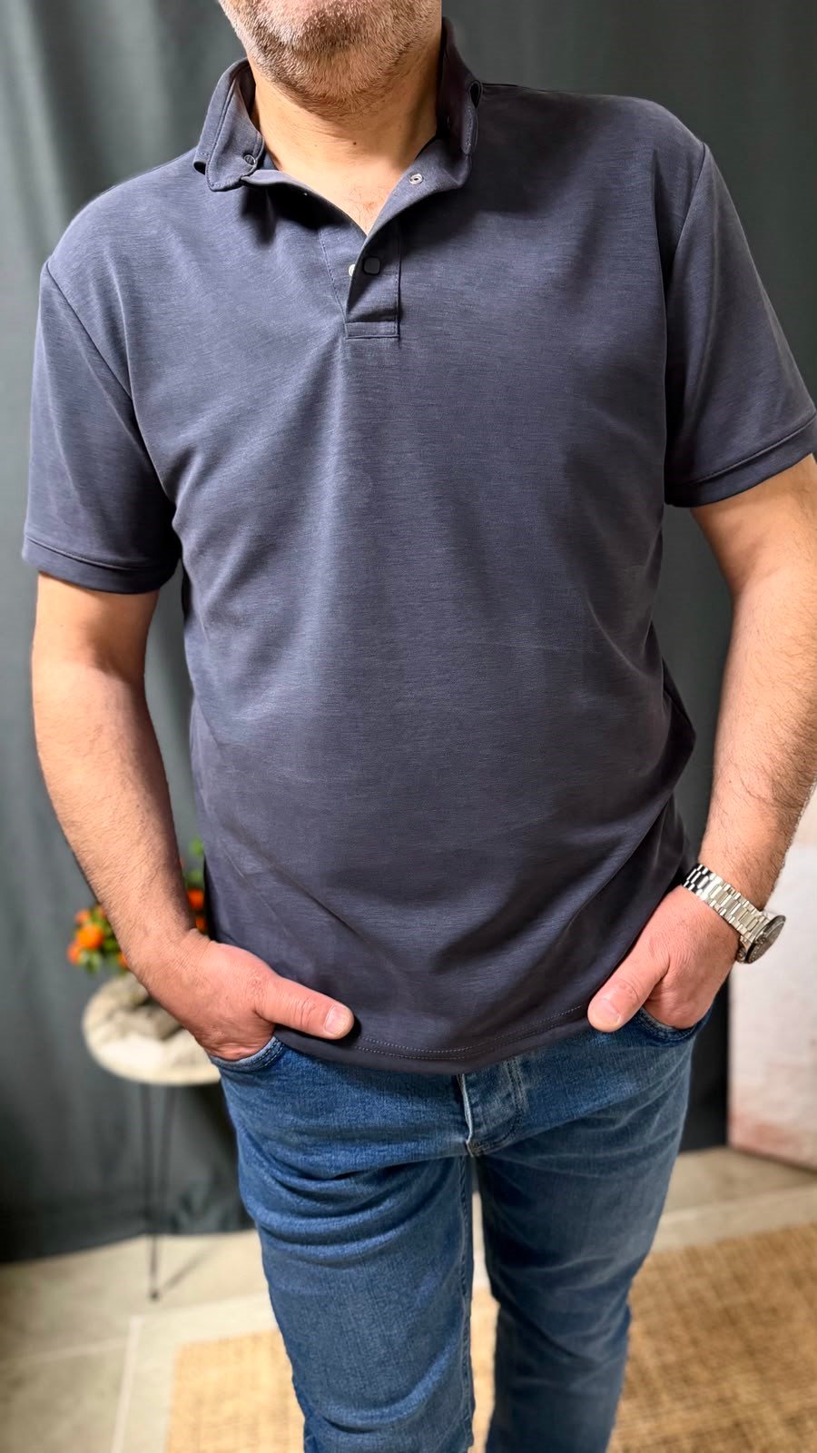 YIKAMALI POLO YAKA TİŞÖRT
