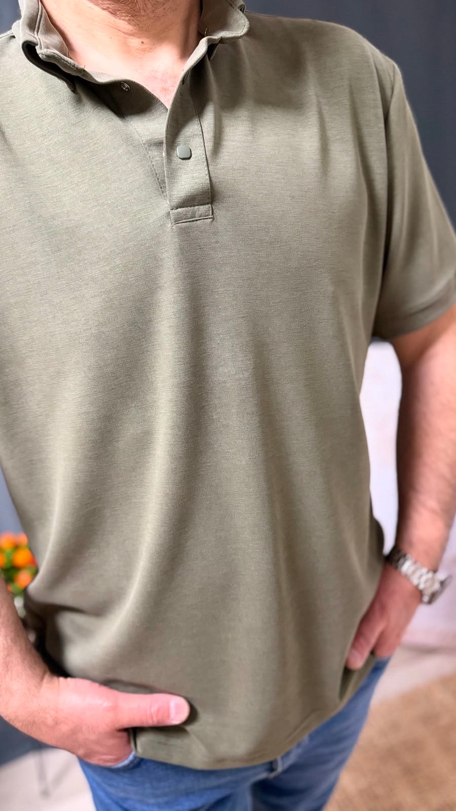 YIKAMALI POLO YAKA TİŞÖRT