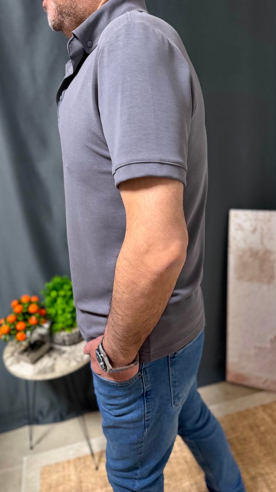 YIKAMALI POLO YAKA TİŞÖRT