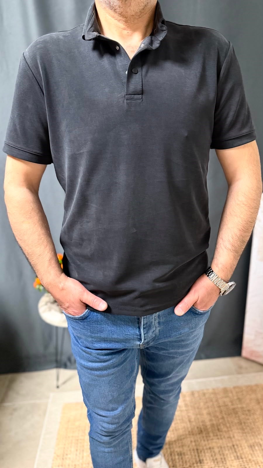 YIKAMALI POLO YAKA TİŞÖRT