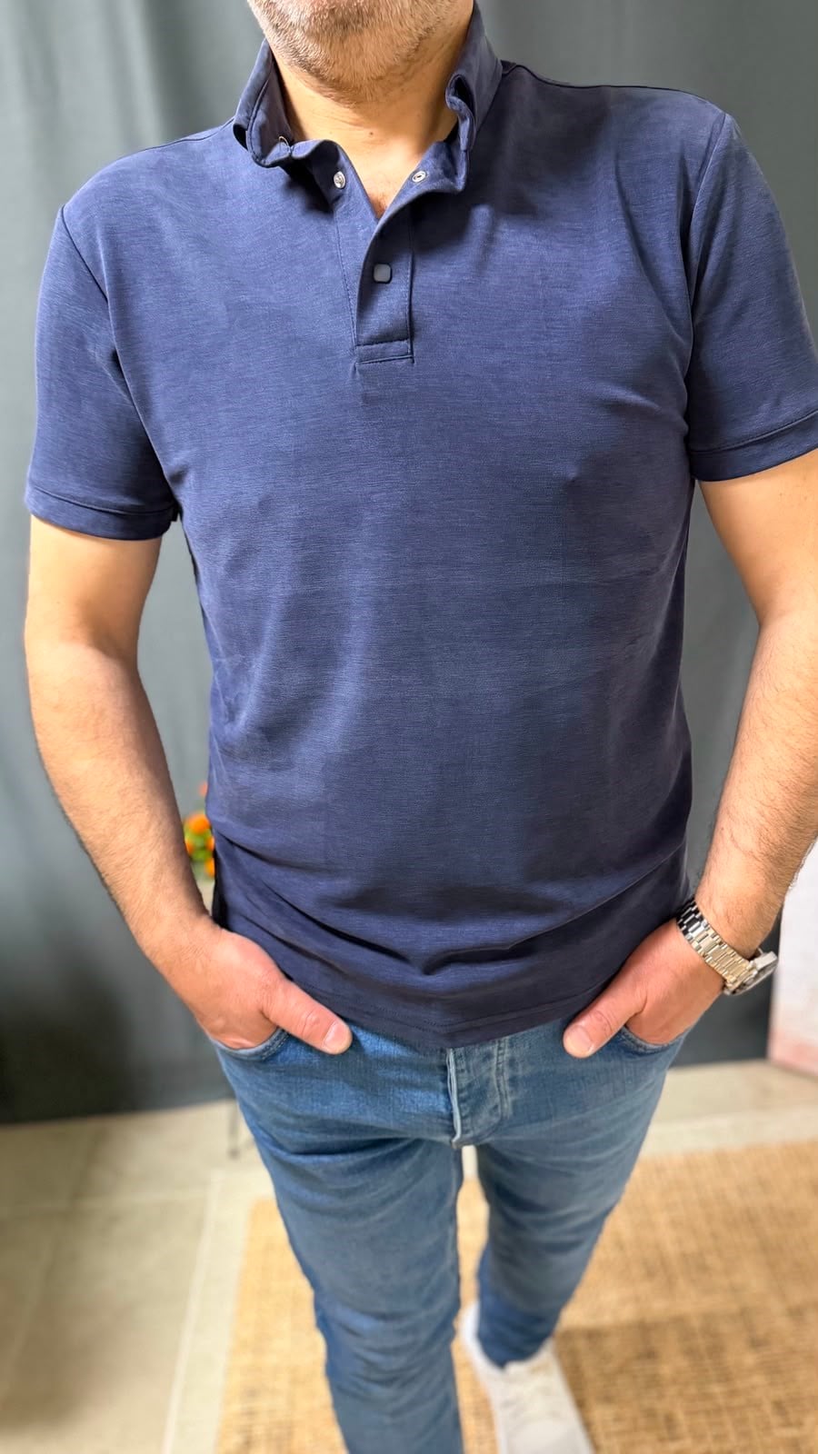 YIKAMALI POLO YAKA TİŞÖRT