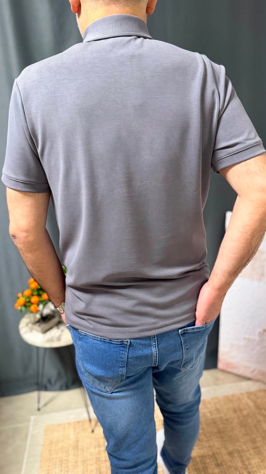 YIKAMALI POLO YAKA TİŞÖRT