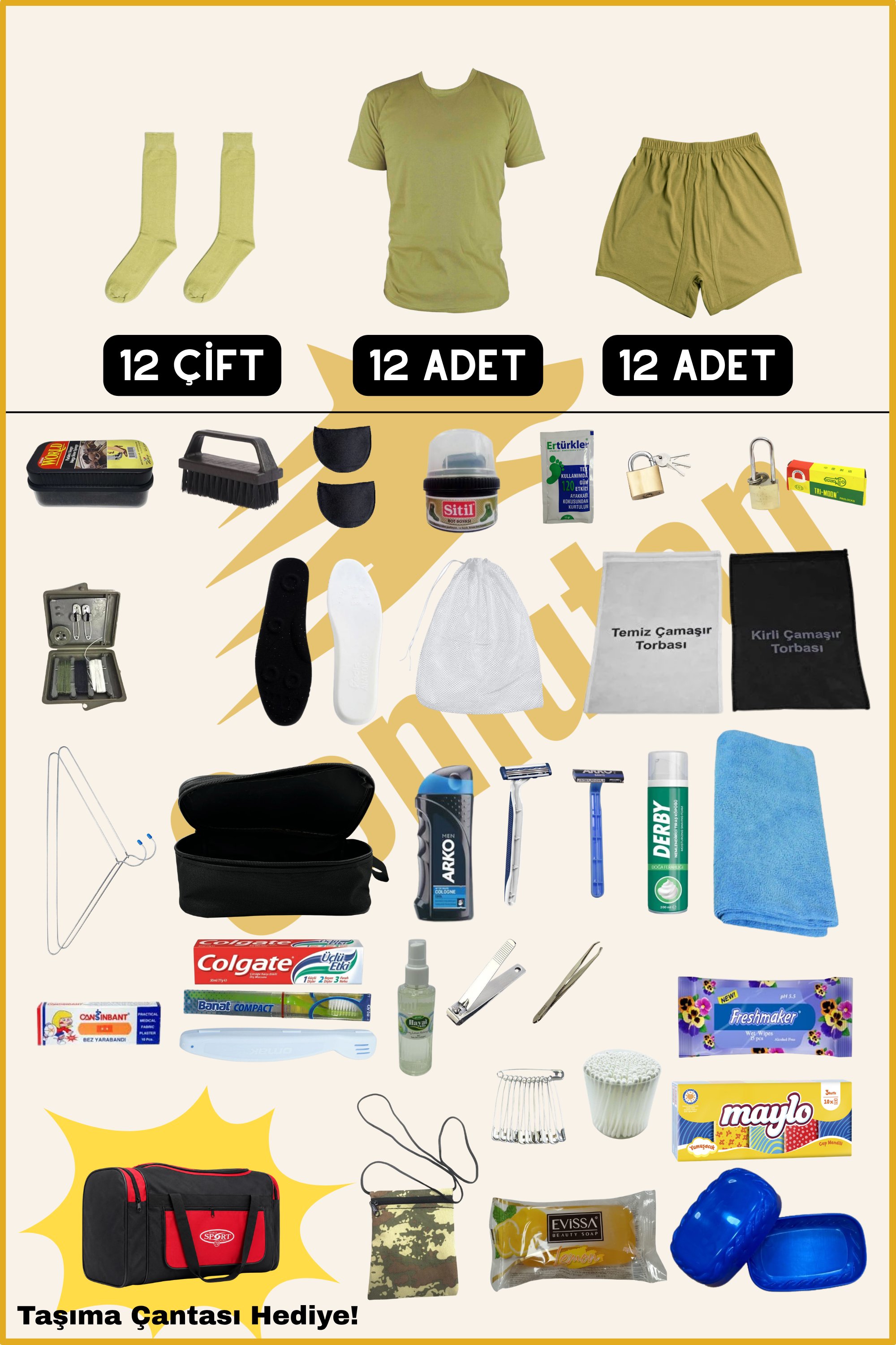 12'li Tam Paket (74 PARÇA)