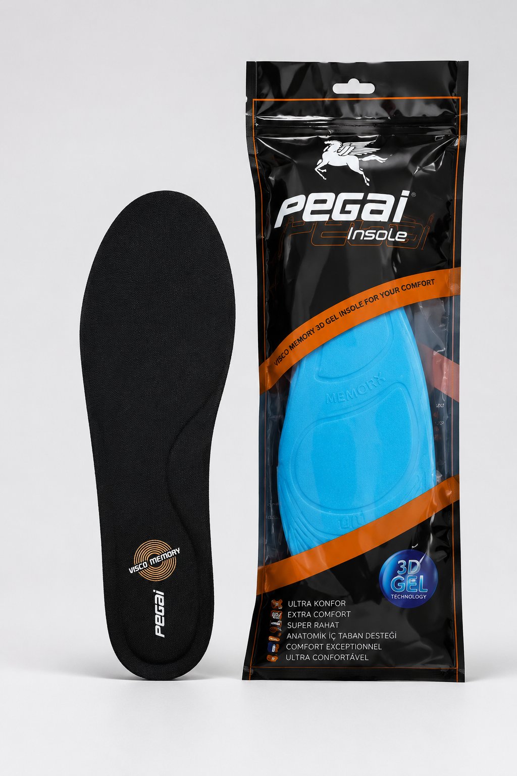 Insole Visco Memory 3D Jel Tabanlık