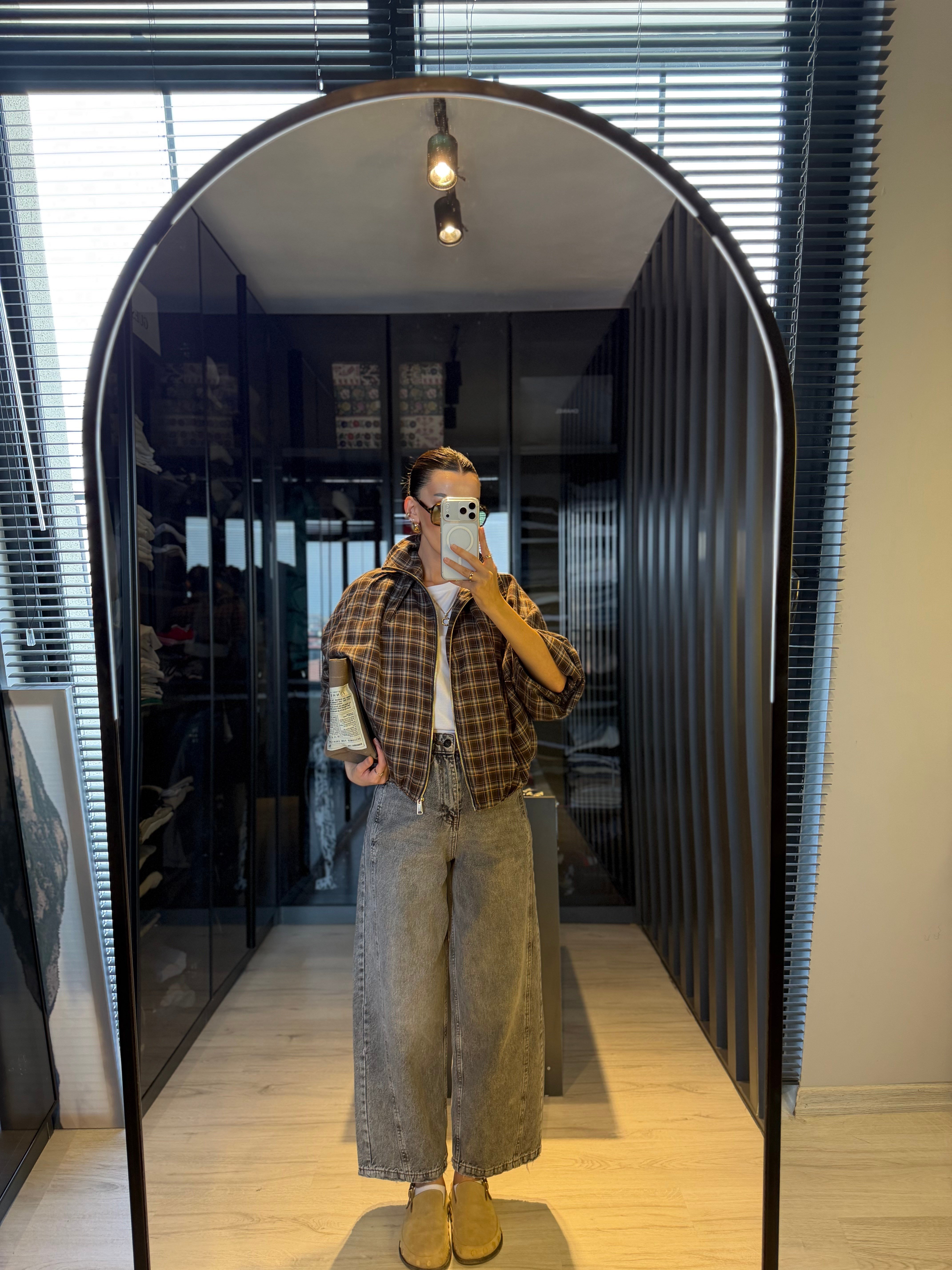 Antrasit Barrel Jean 