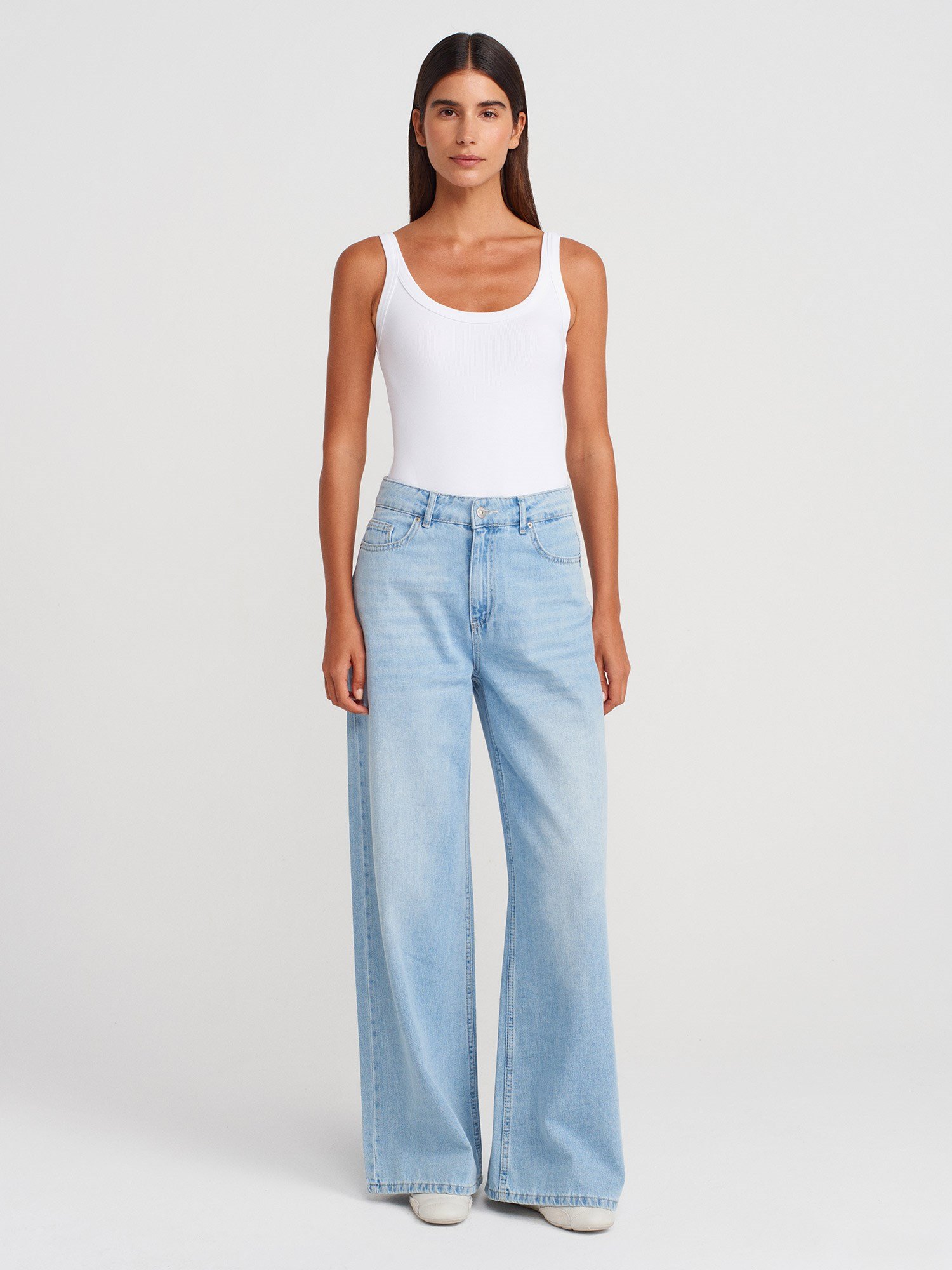 Beyaz Fitilli bodysuit
