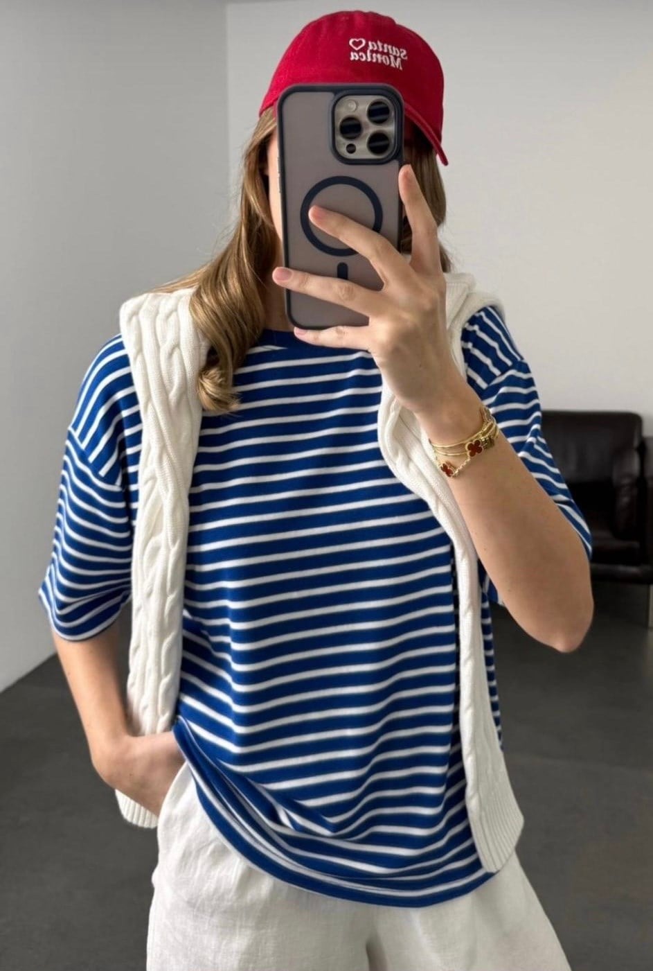 Çizgili Basic t-shirt