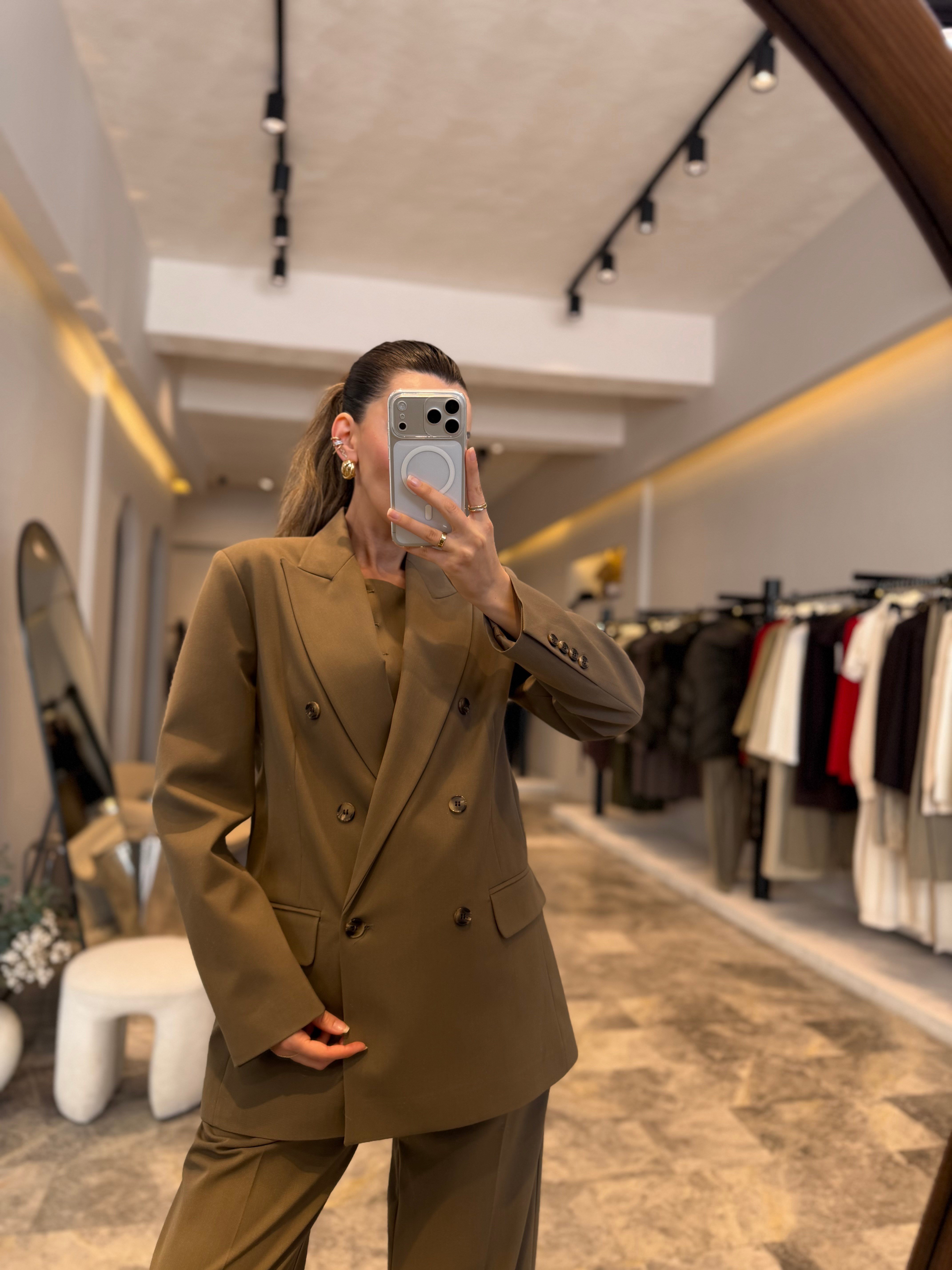 Haki Blazer Ceket
