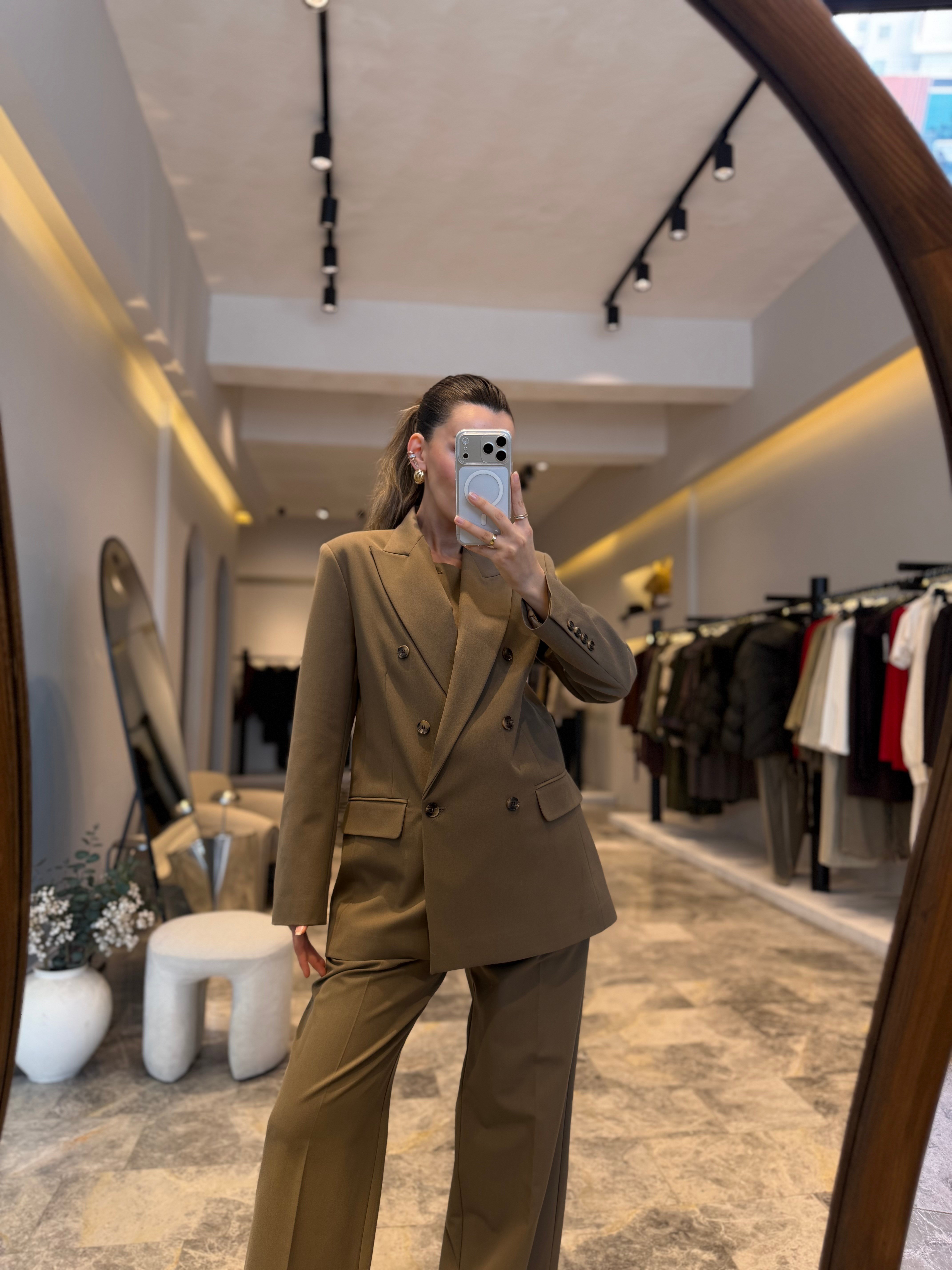 Haki Blazer Ceket