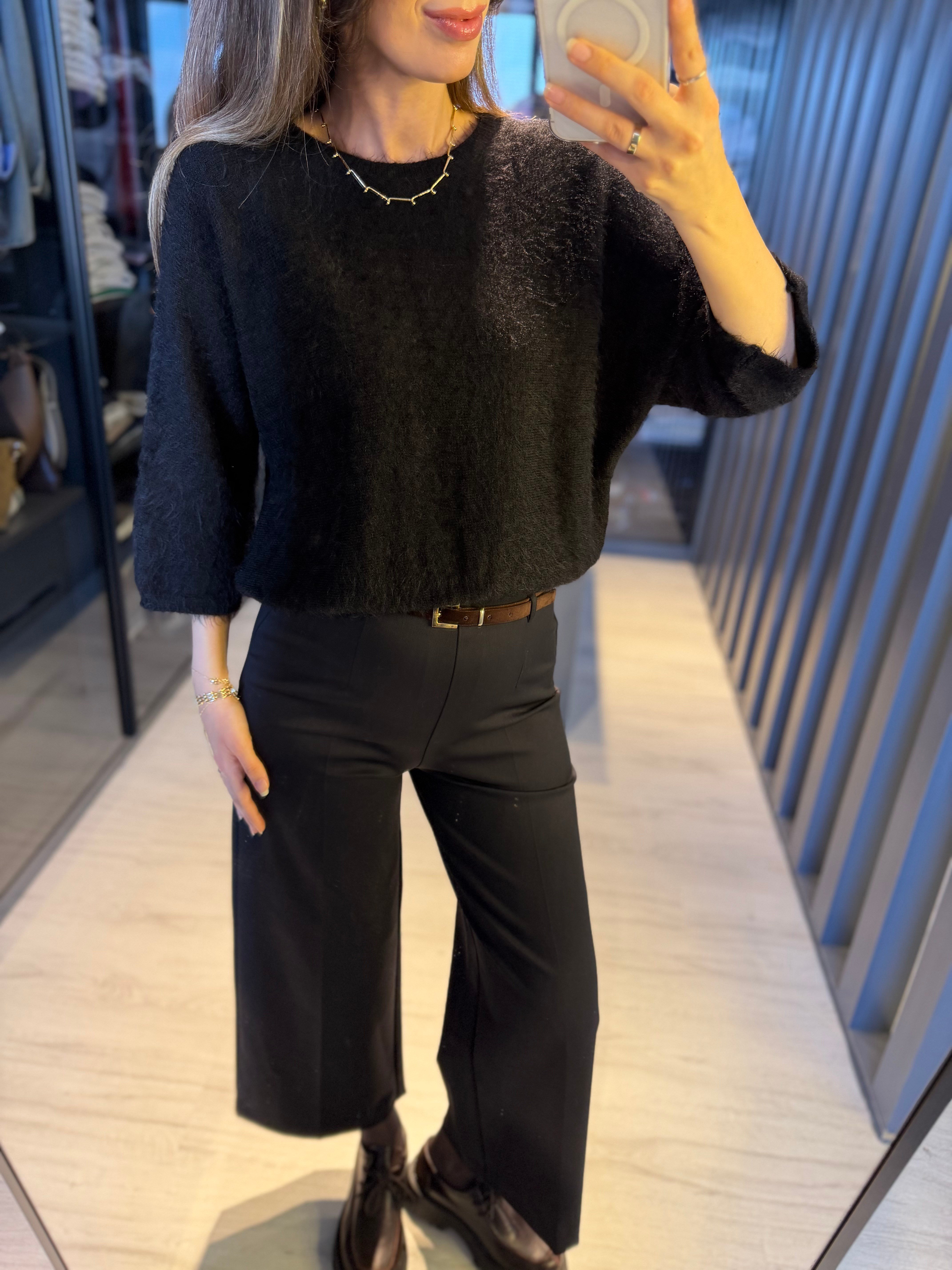 Kemerli culotte pantolon