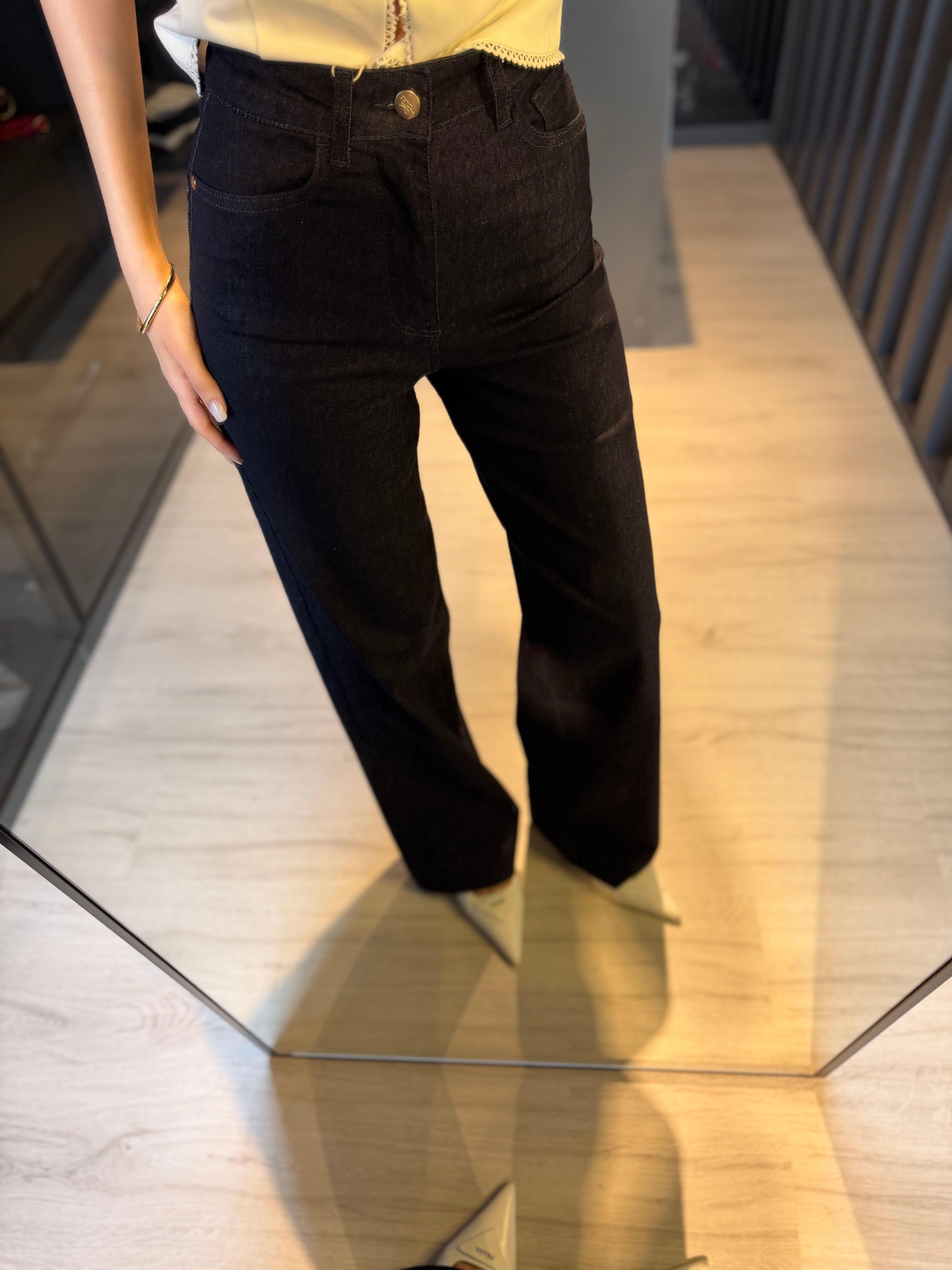 Long Fit Geniş Paça Jean 
