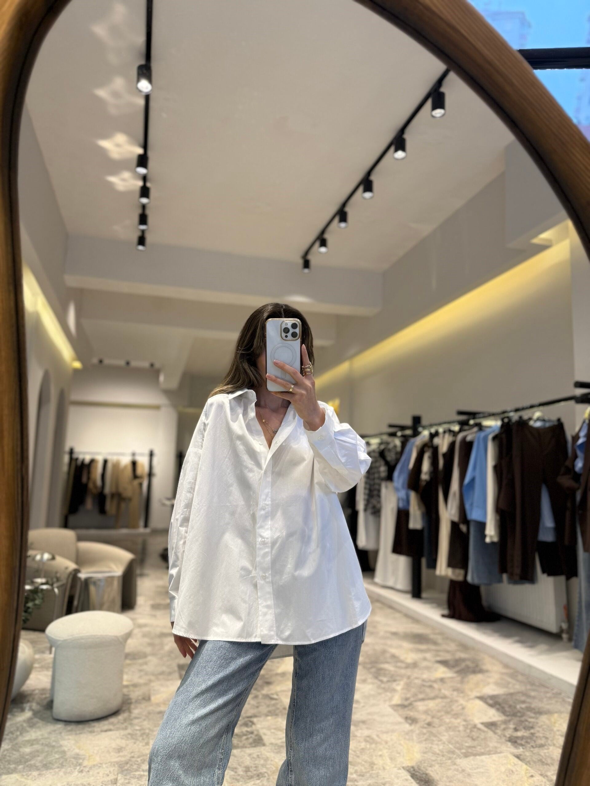 Oversize Poplin Gömlek