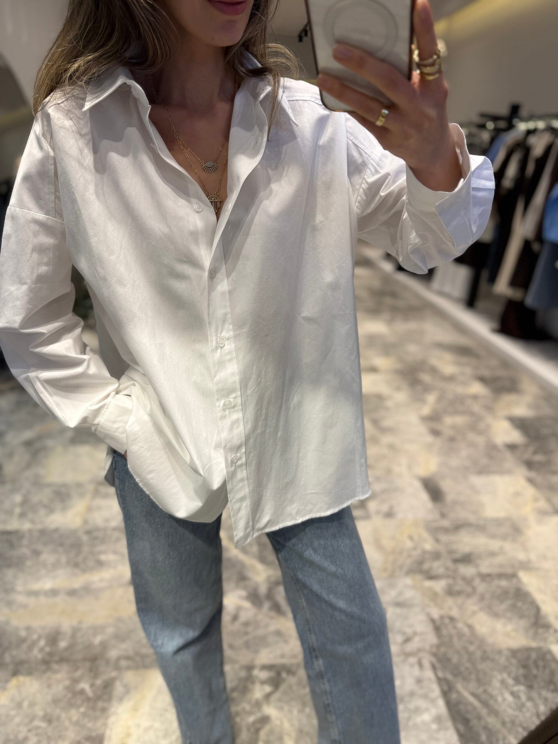 Oversize Poplin Gömlek