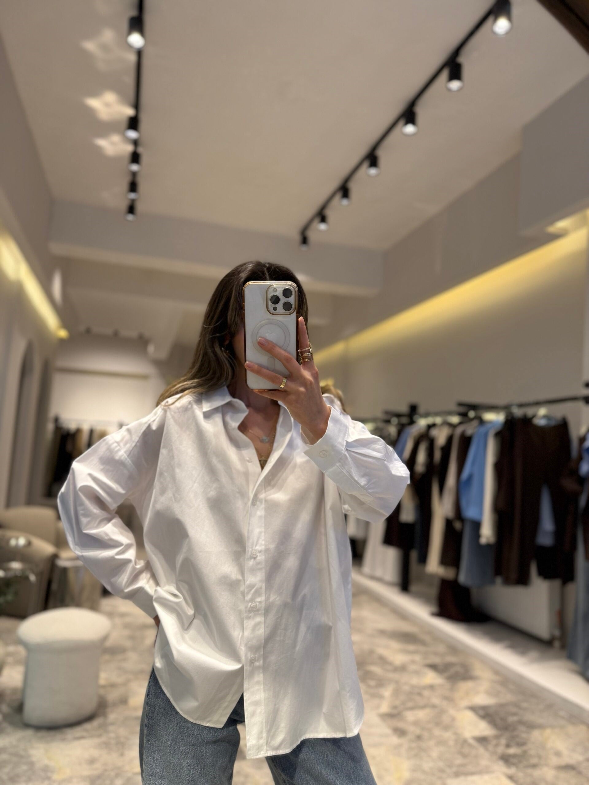 Oversize Poplin Gömlek