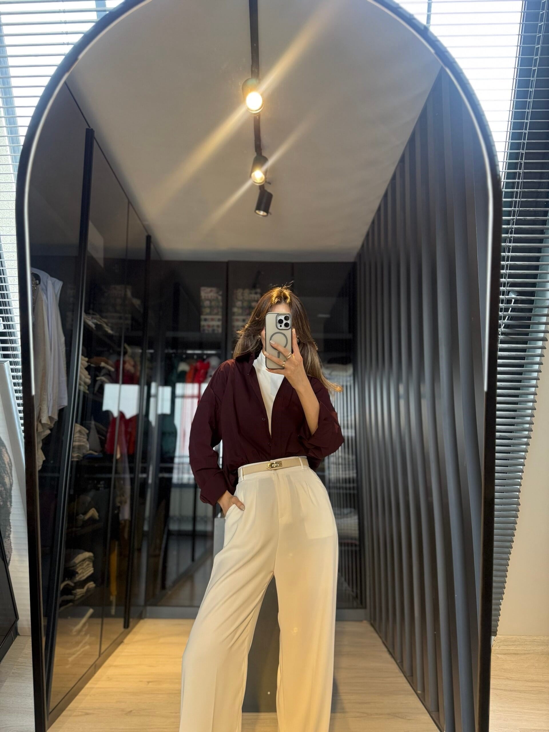 Oversize poplin gömlek