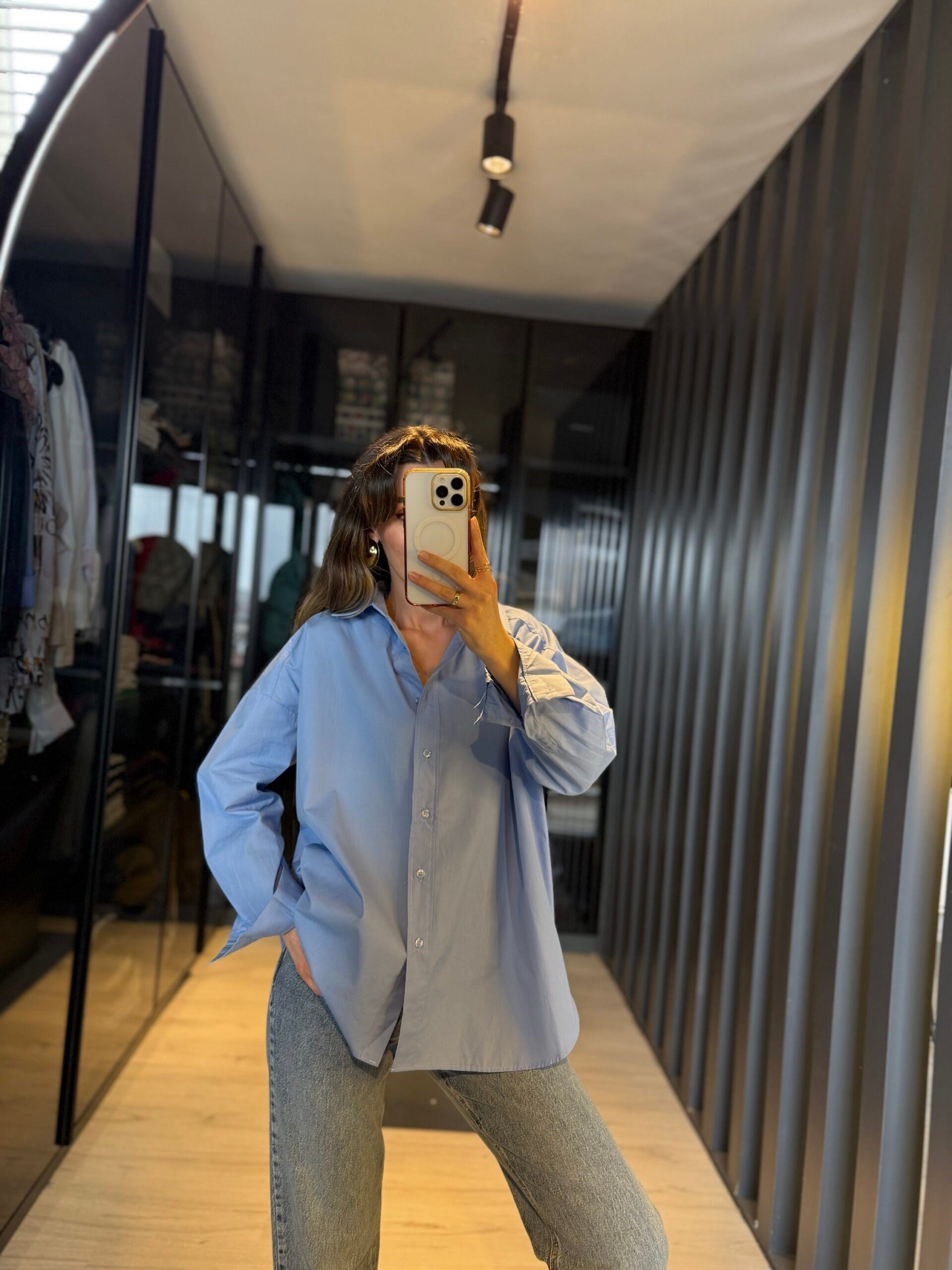 Oversize Poplin Gömlek