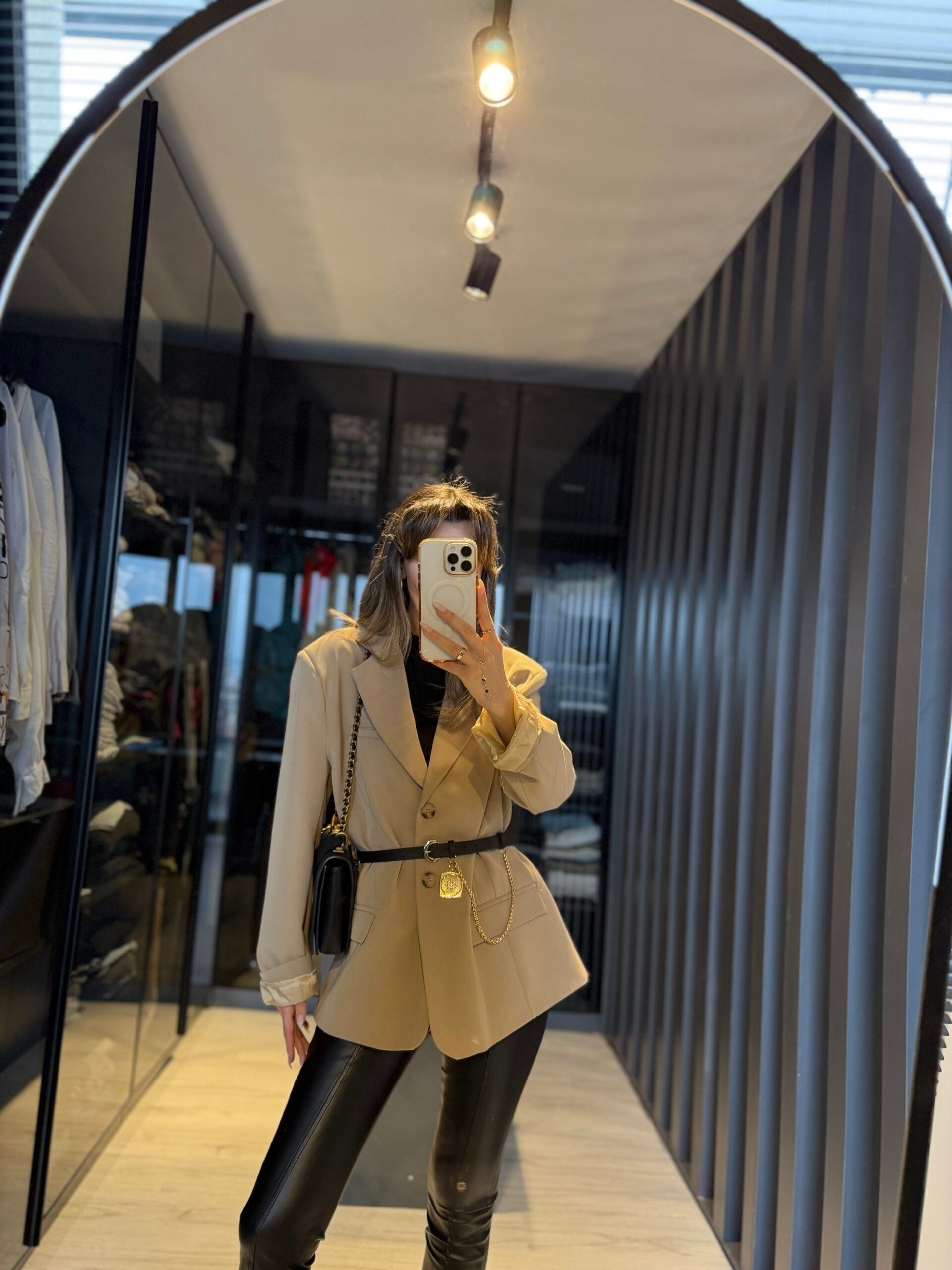 Poliviskon oversize ceket