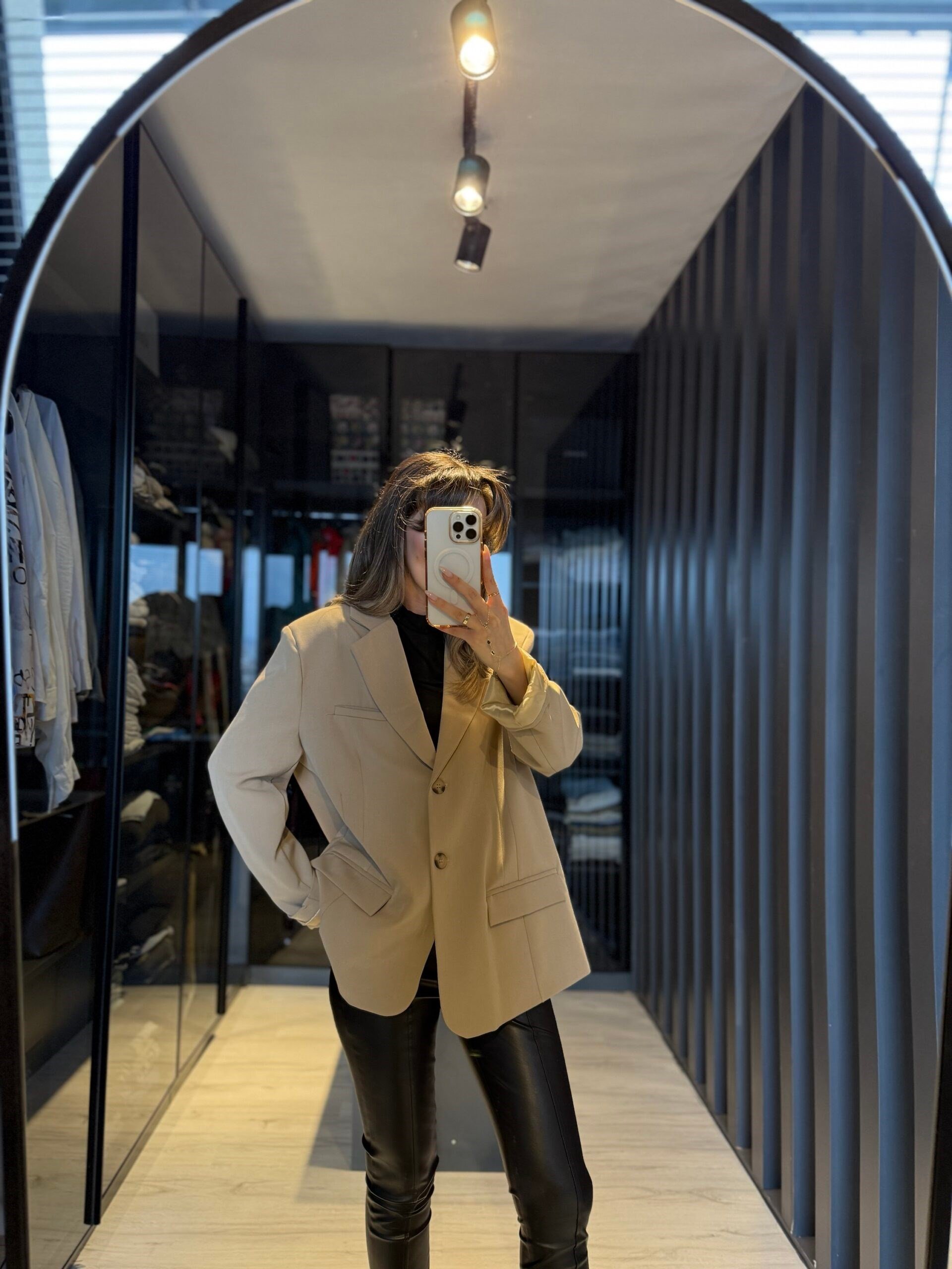 Poliviskon oversize ceket