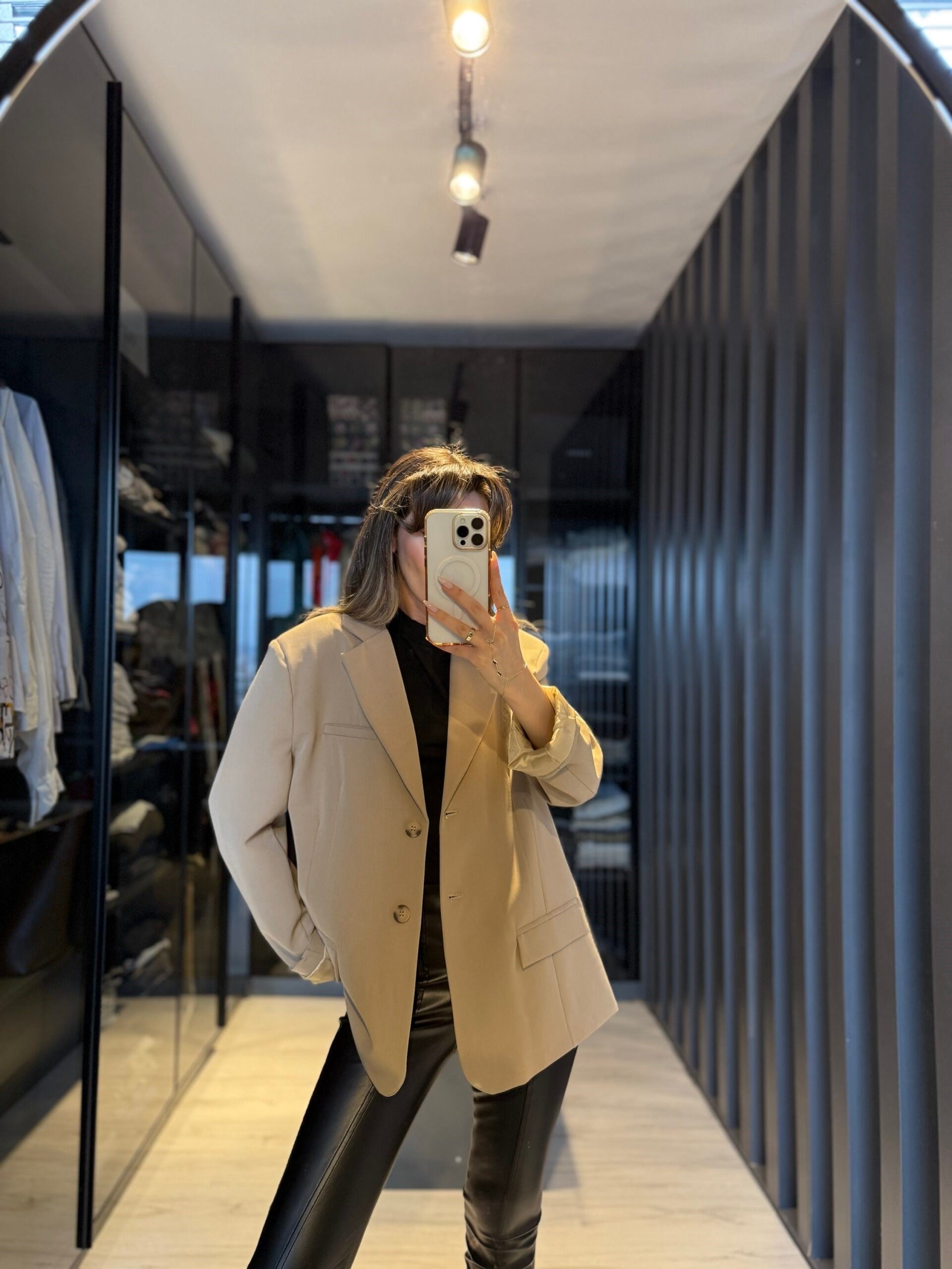 Poliviskon oversize ceket