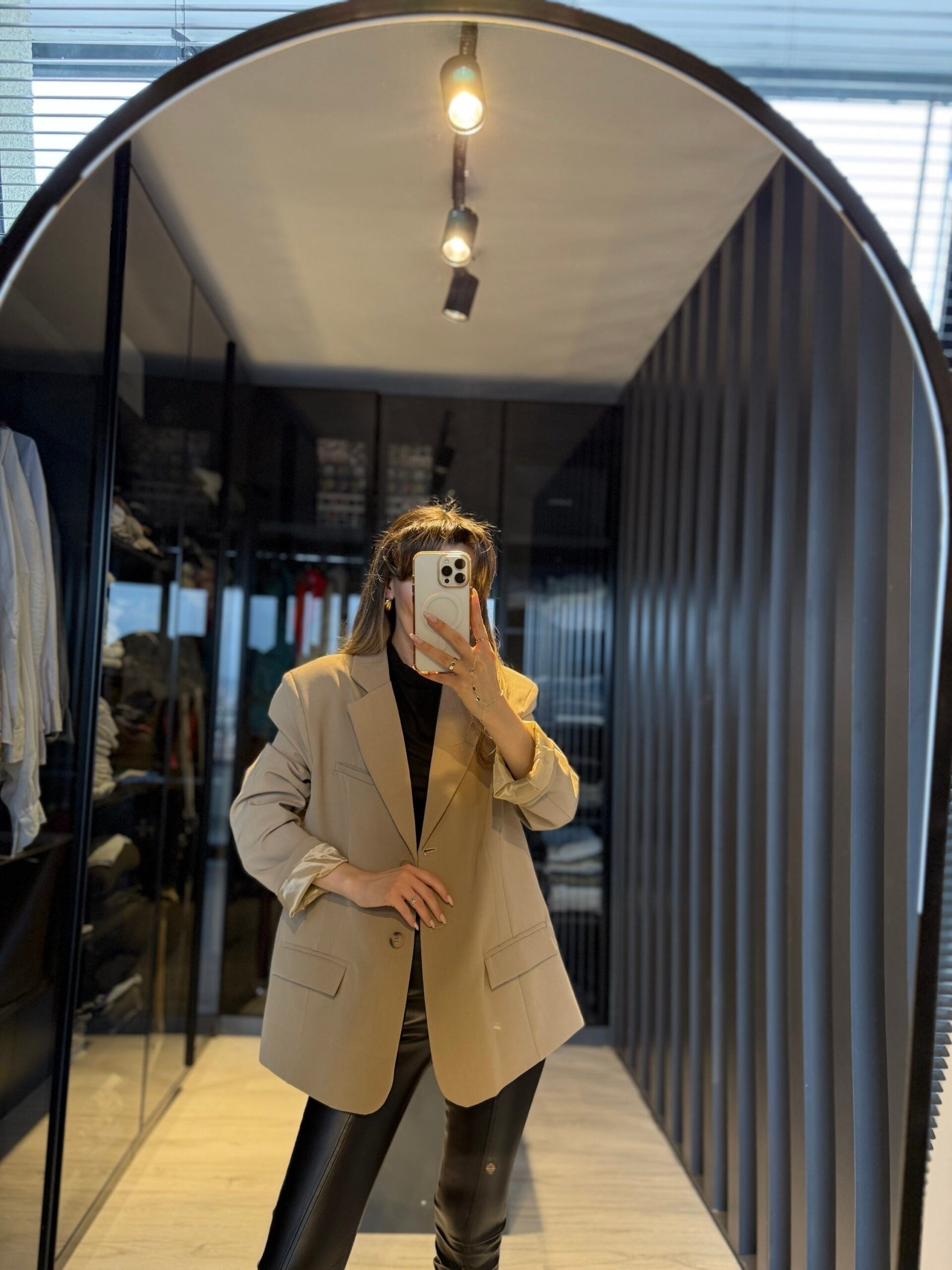 Poliviskon oversize ceket