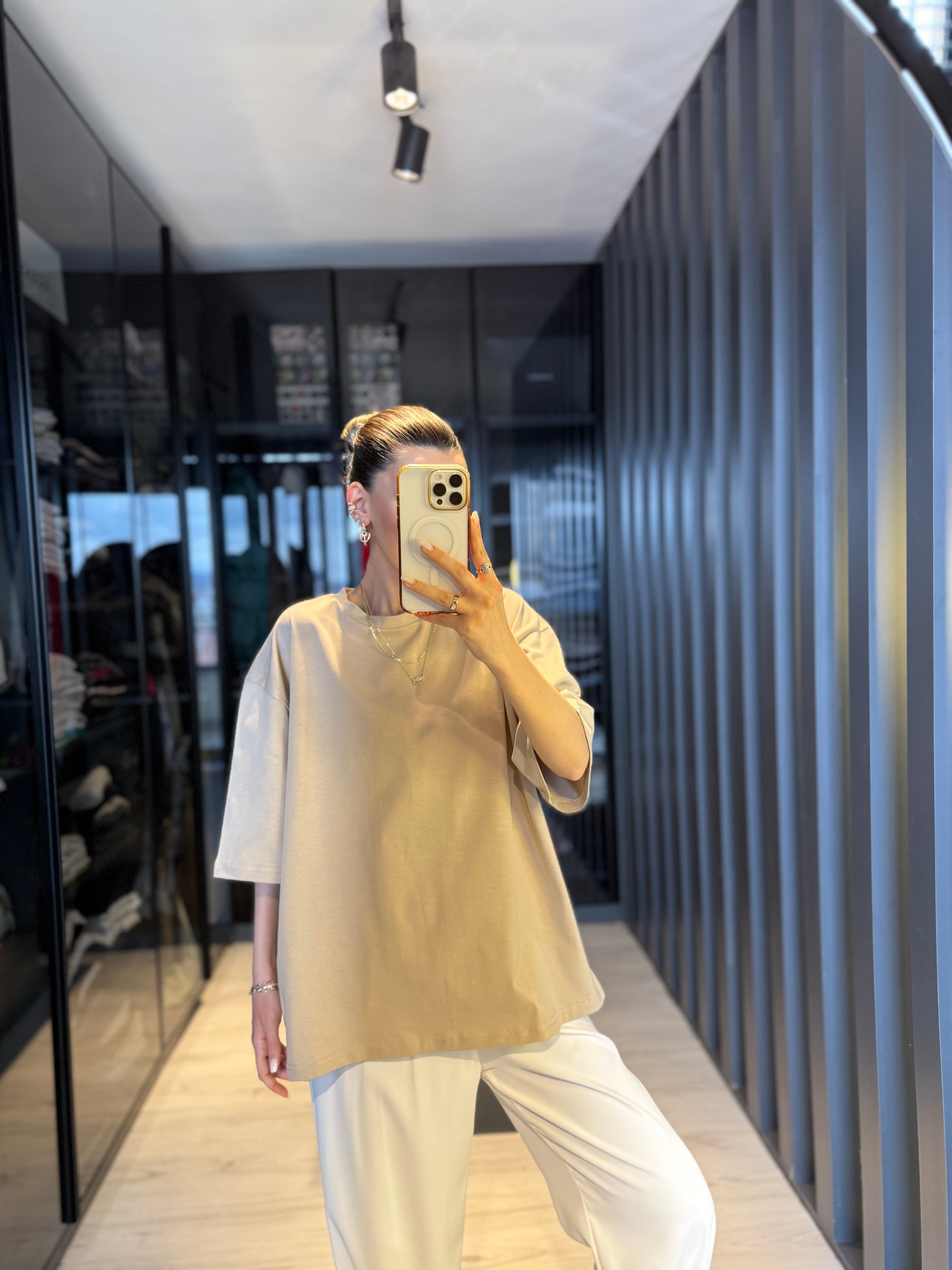 Taş Oversize Basic T-shirt