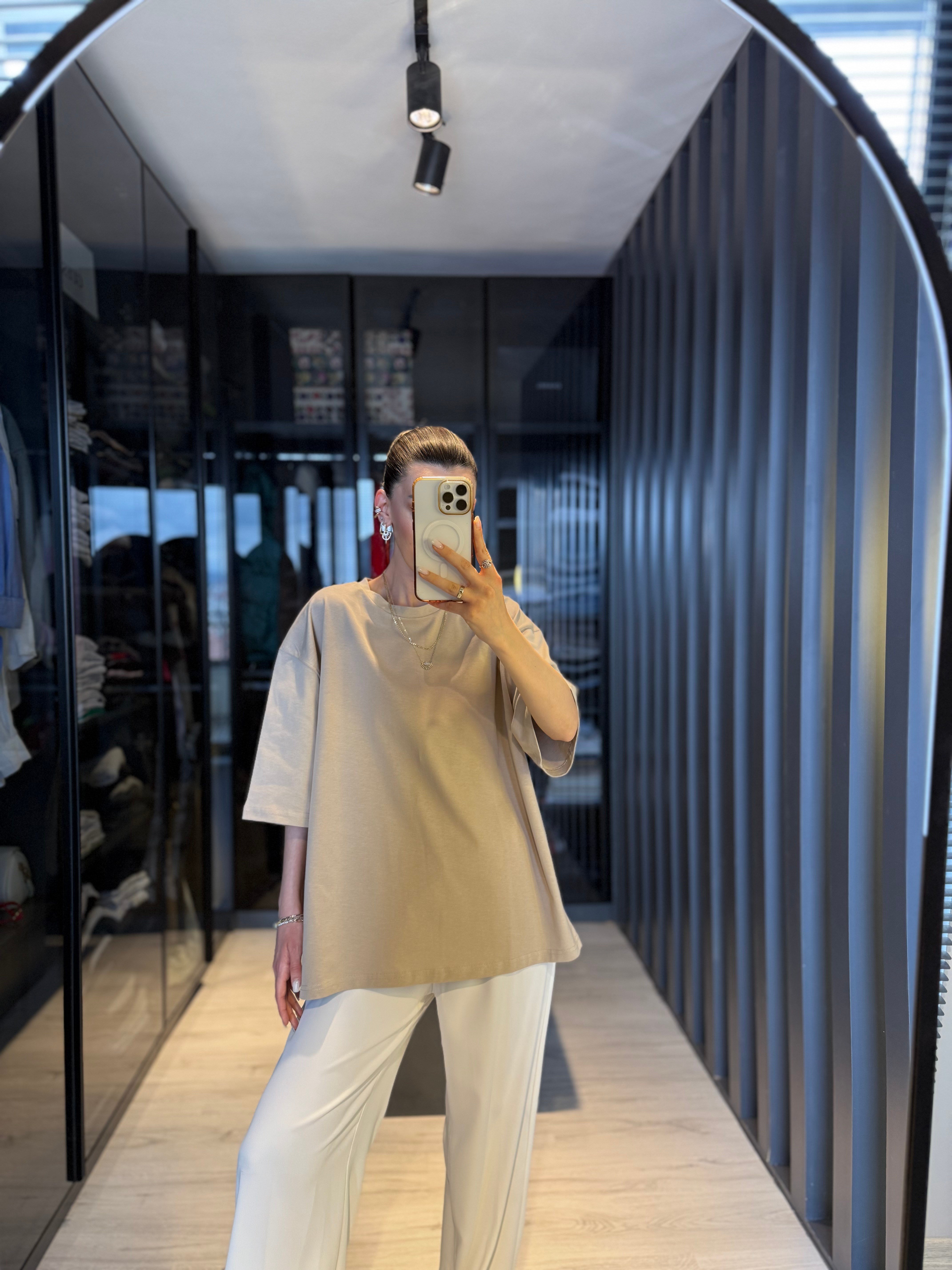 Taş Oversize Basic T-shirt