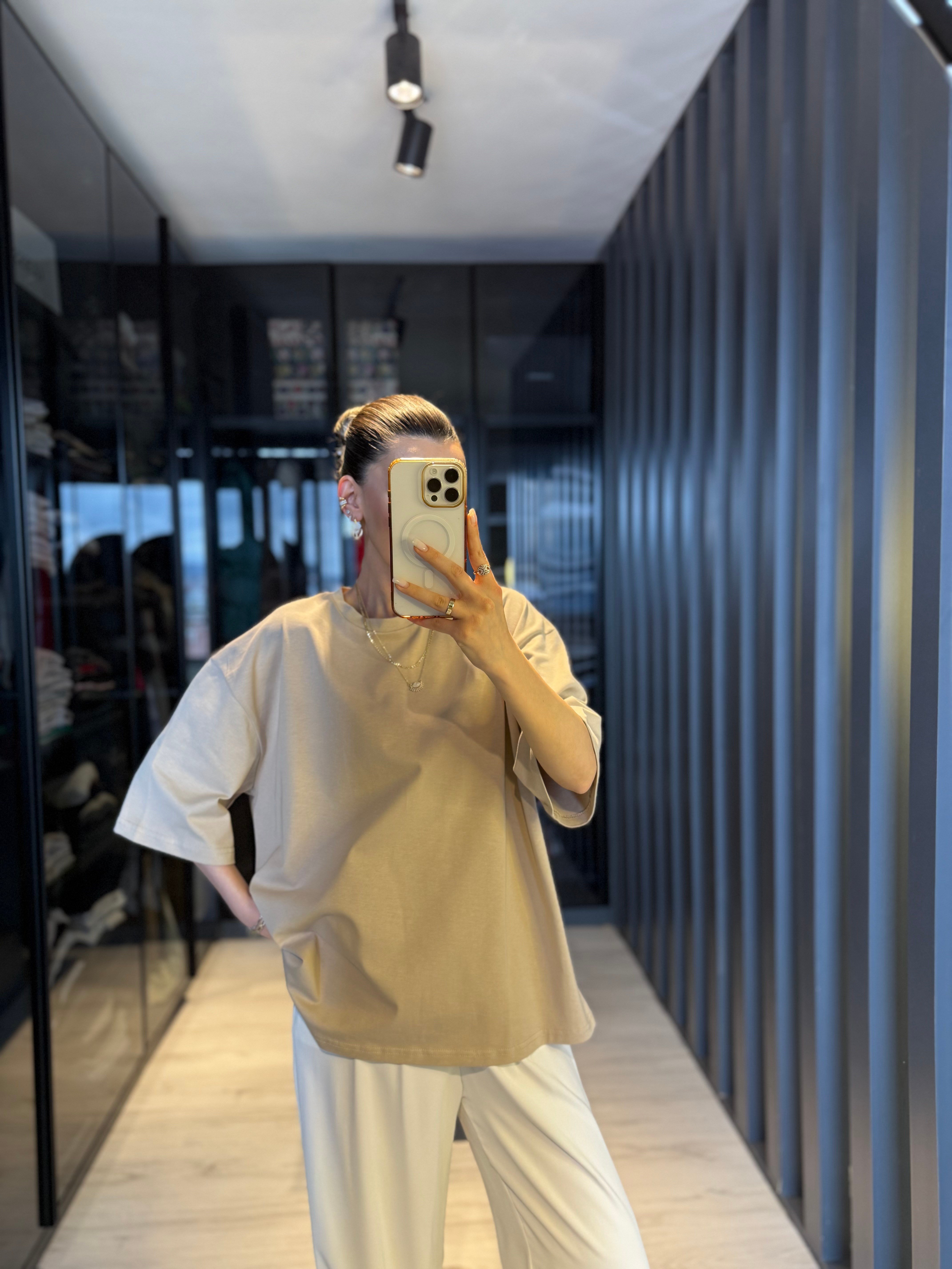 Taş Oversize Basic T-shirt