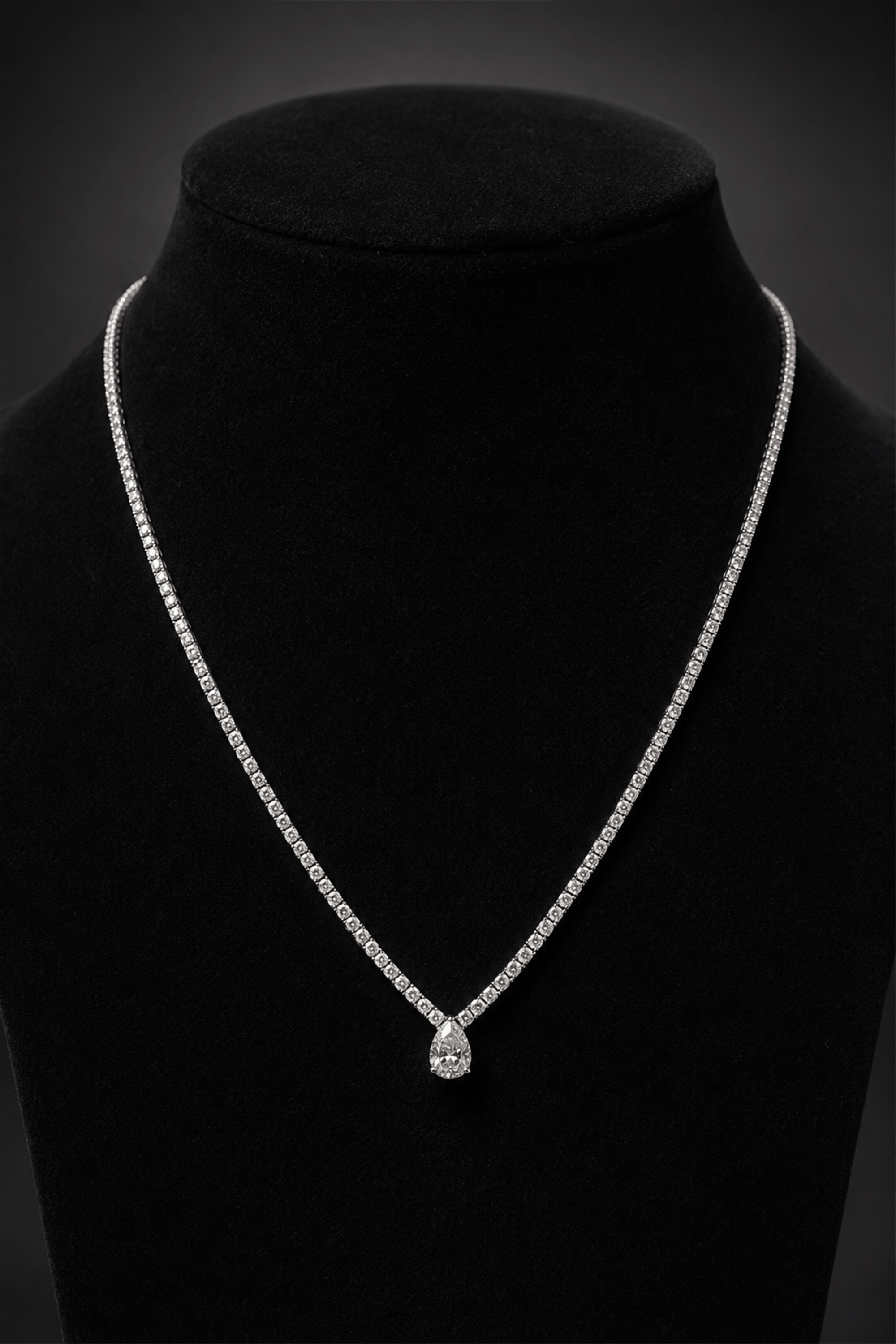 Drop Necklace Tek Taş Damla Kolye | Şık El Yapımı Bijuteri Kadın Kolyesi