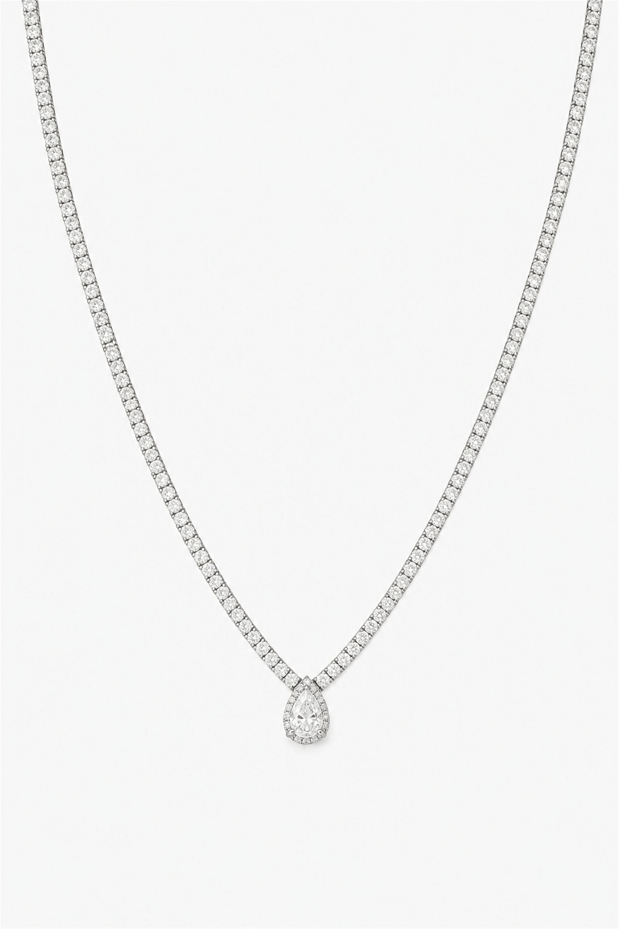 Drop Necklace Tek Taş Damla Kolye | Şık El Yapımı Bijuteri Kadın Kolyesi