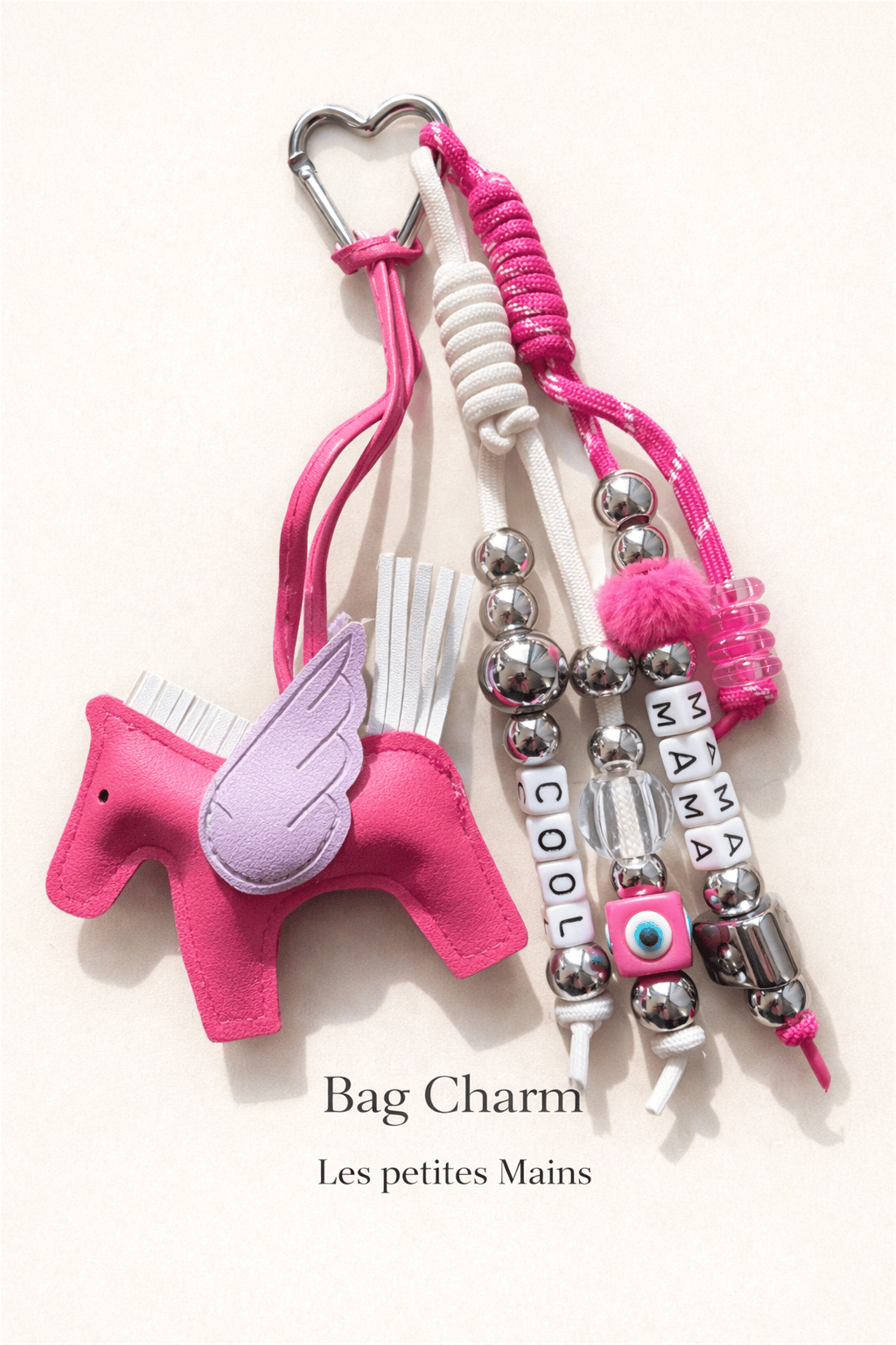 Koyu Pembe Fuşya Unicorn At Charm | Telefon ve Çanta Süsü, Sevimli Anahtarlık Aksesuarı