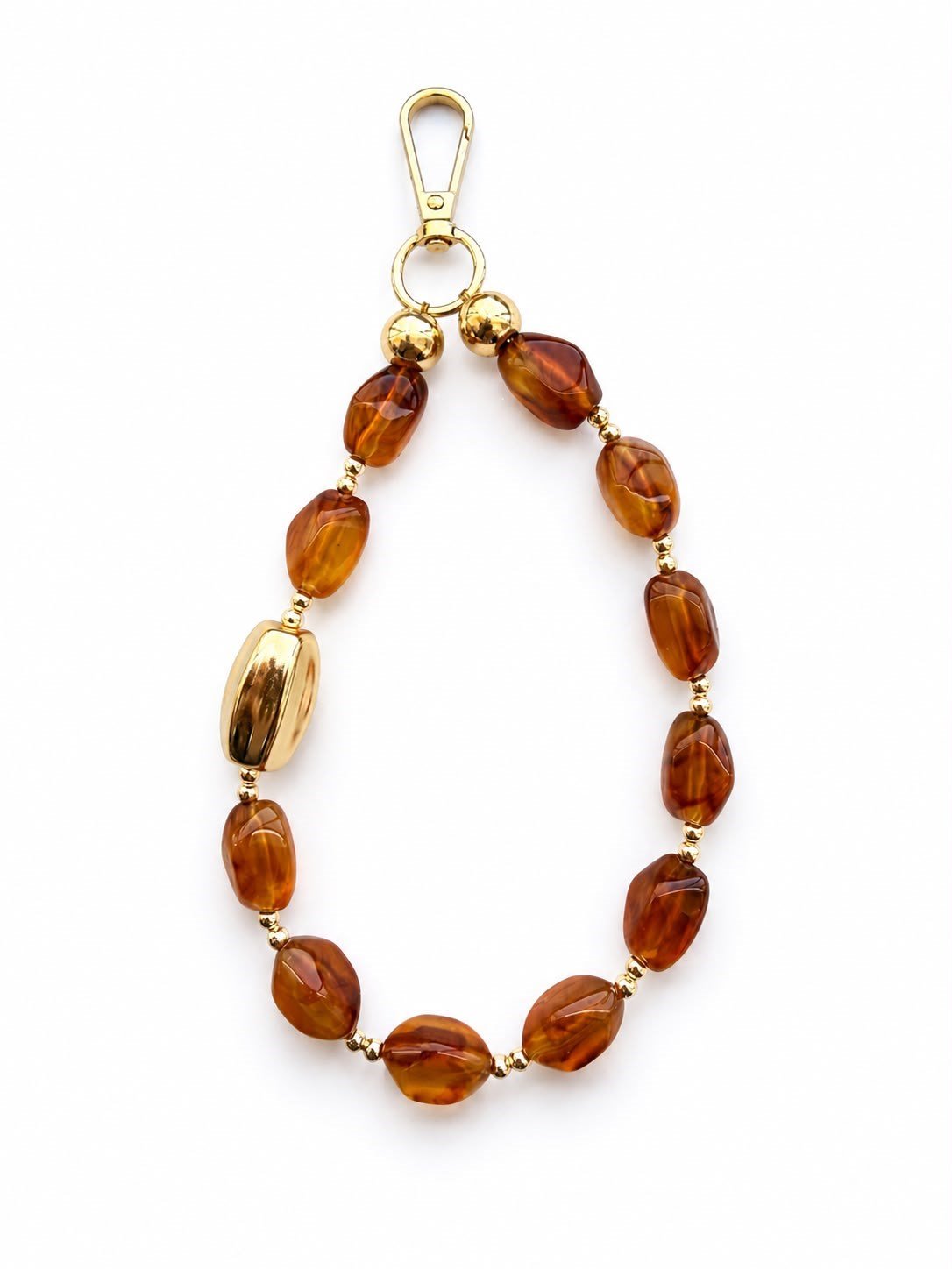 Les Petites Amber Charm – Gold Detaylı Çanta & Telefon Askısı