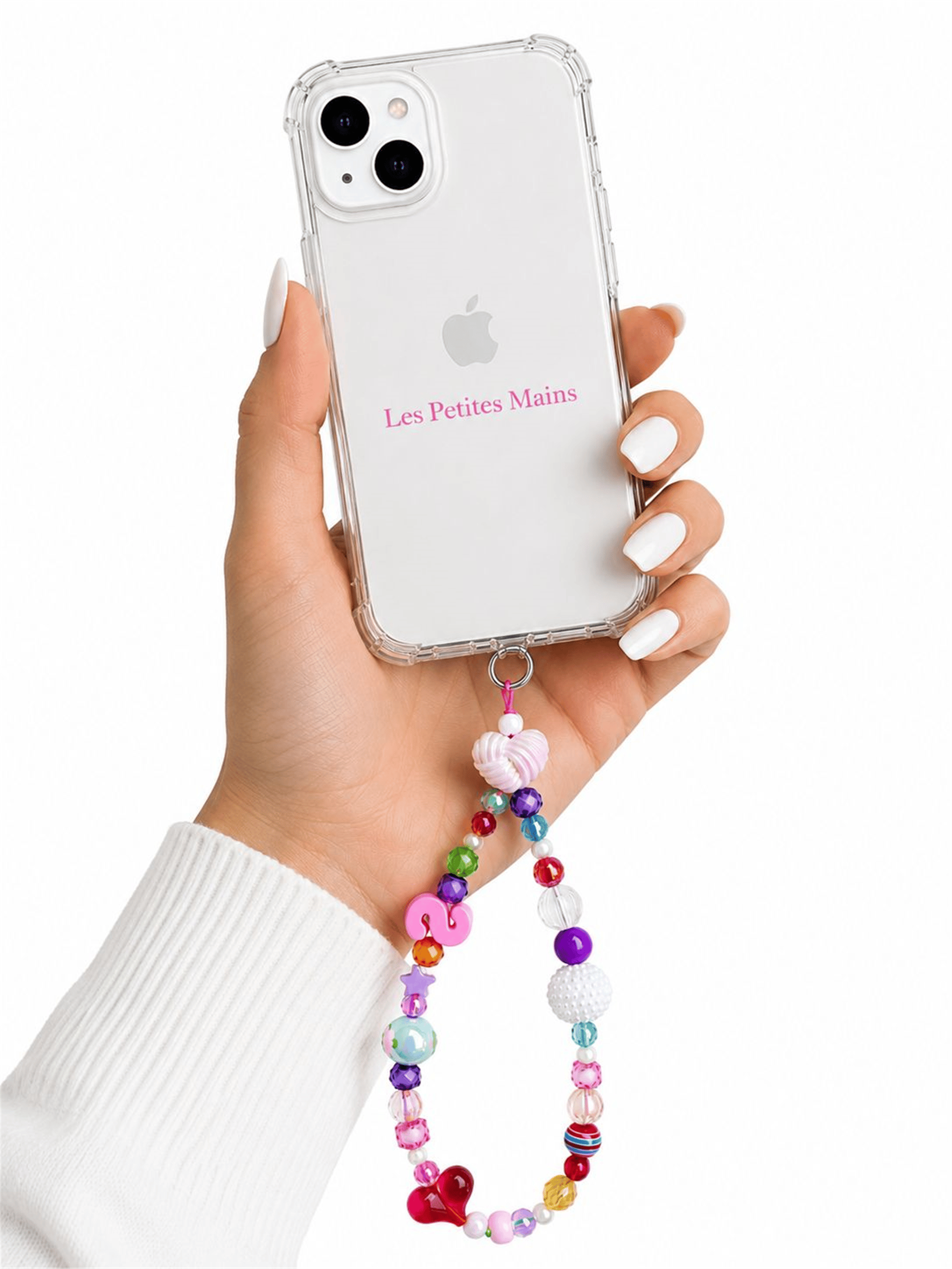 Name Pop S Telefon Askısı, Boncuklu Telefon Charmı ve Çanta Aksesuarı
