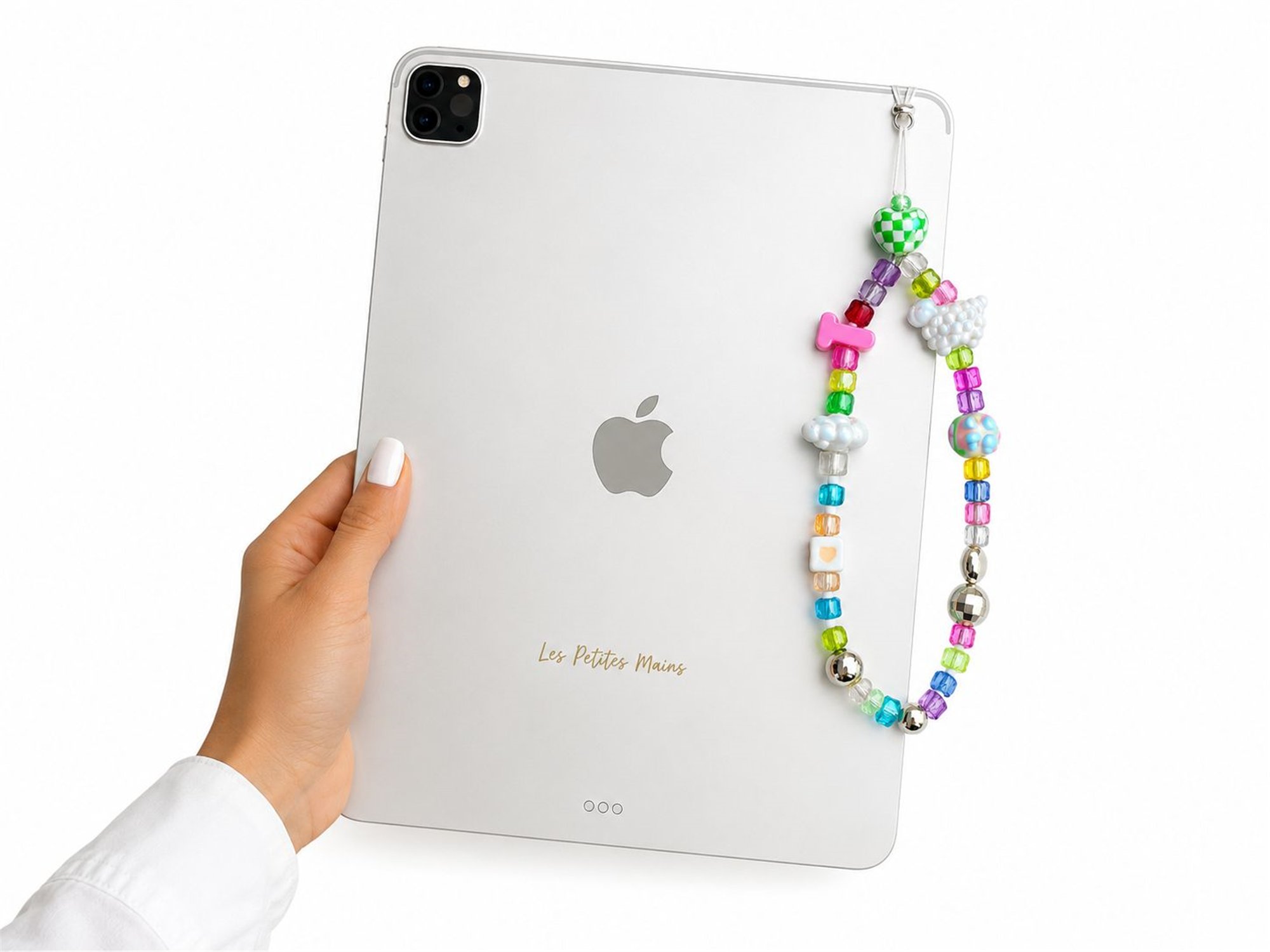 Name Pop T Telefon Askısı, Boncuklu Telefon Charmı ve Çanta Aksesuarı