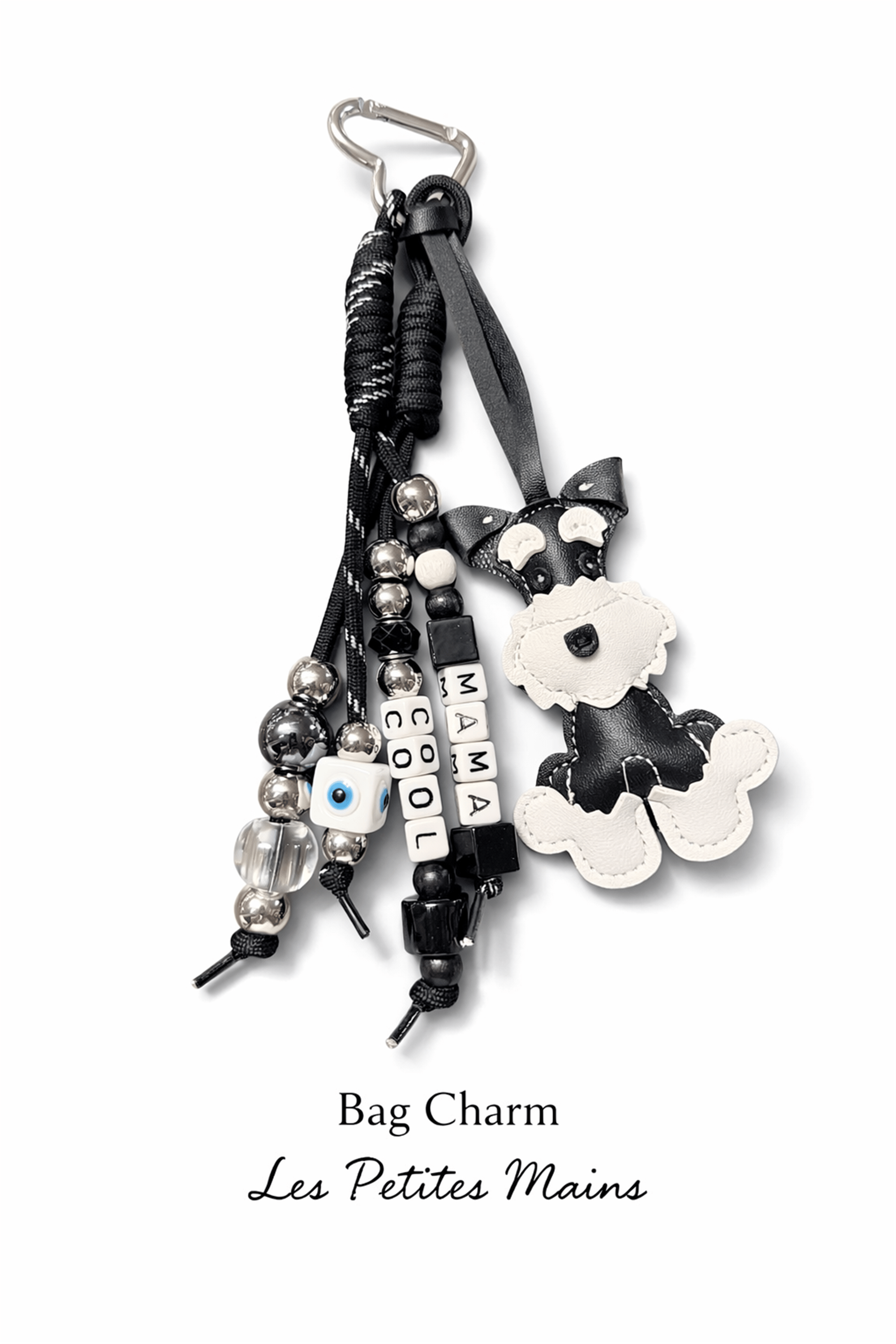 Siyah Poodle Köpek Charm | Telefon ve Çanta Süsü, Sevimli Anahtarlık Aksesuarı