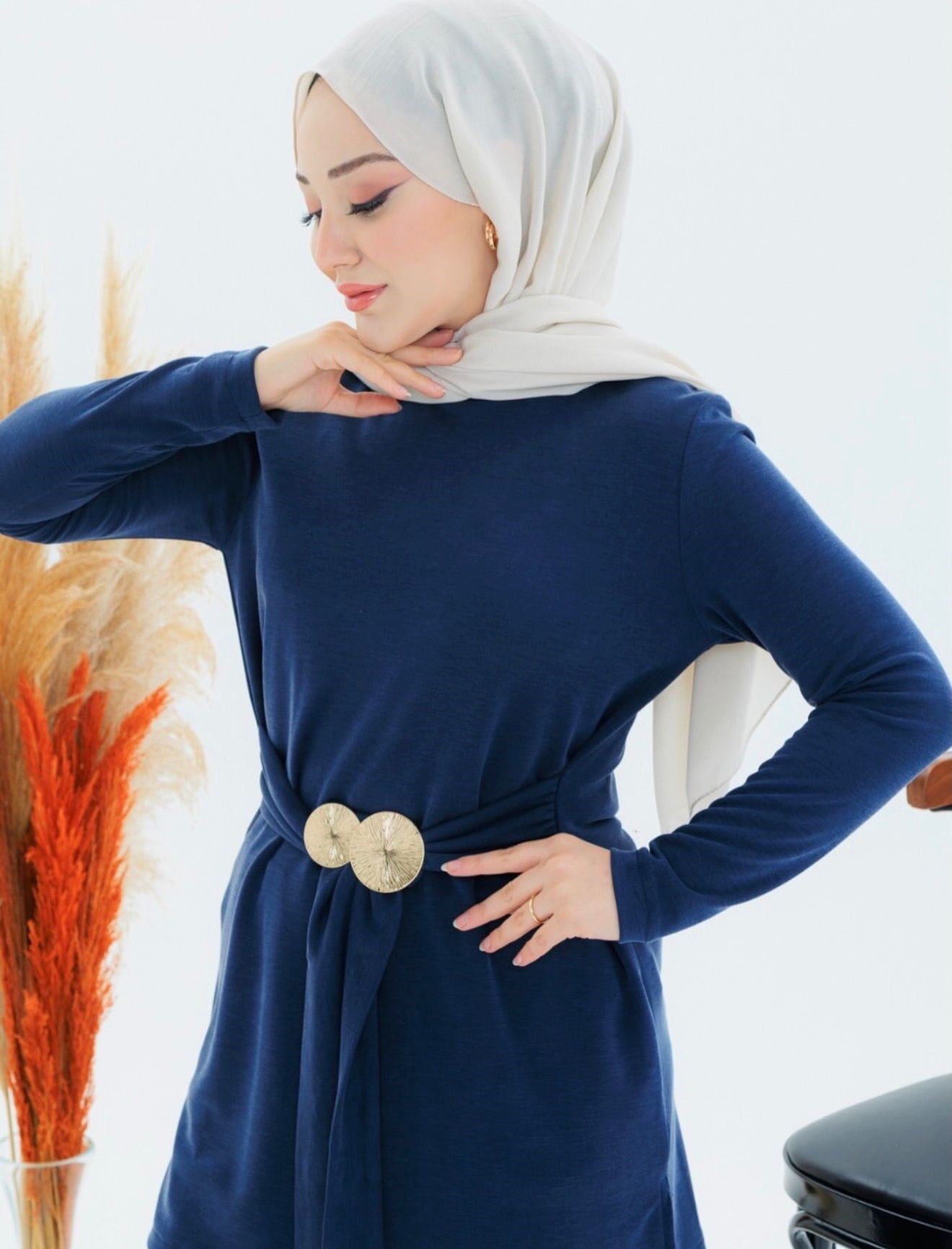 Belden Baglama Detaylı -Pantolon Takım