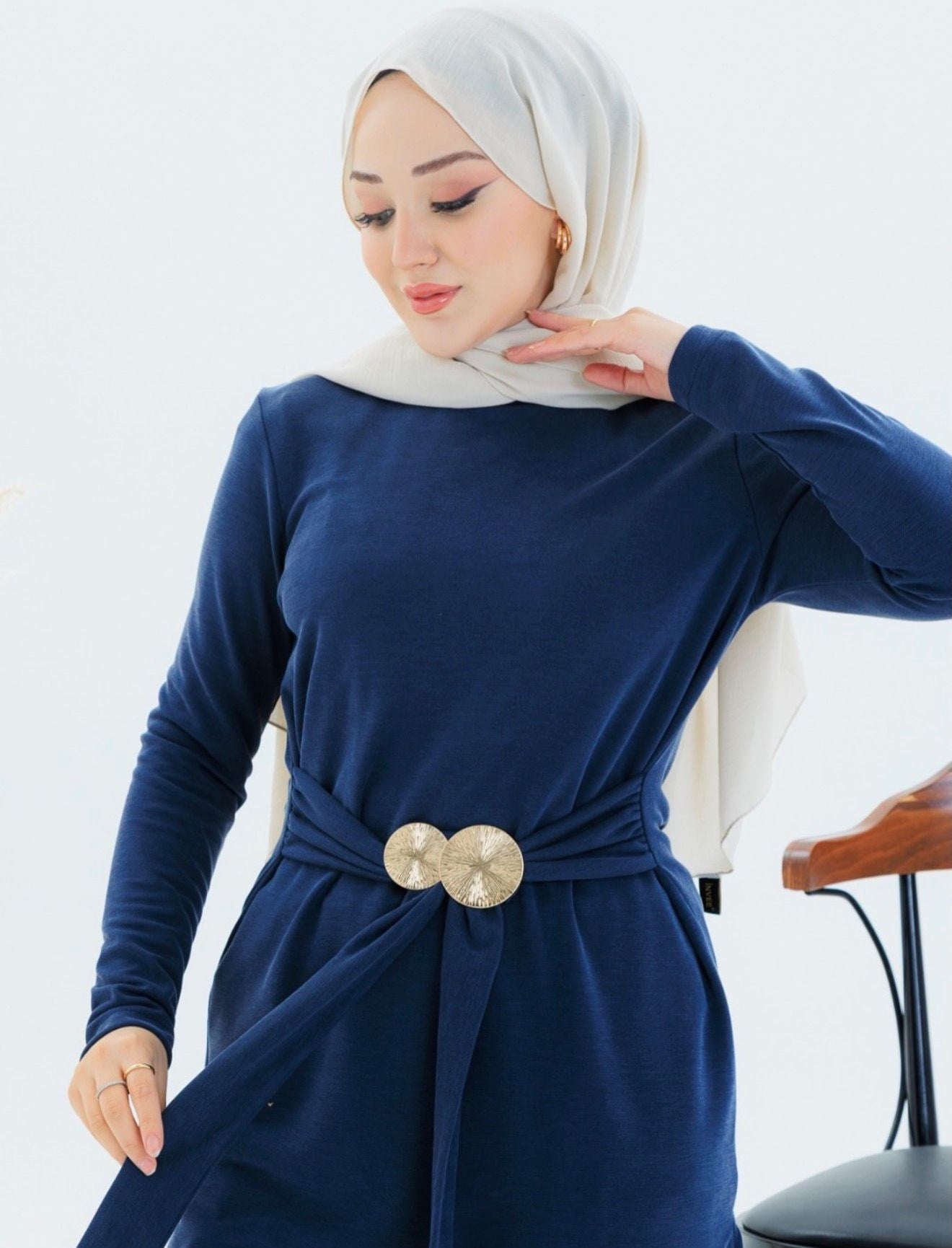 Belden Baglama Detaylı -Pantolon Takım